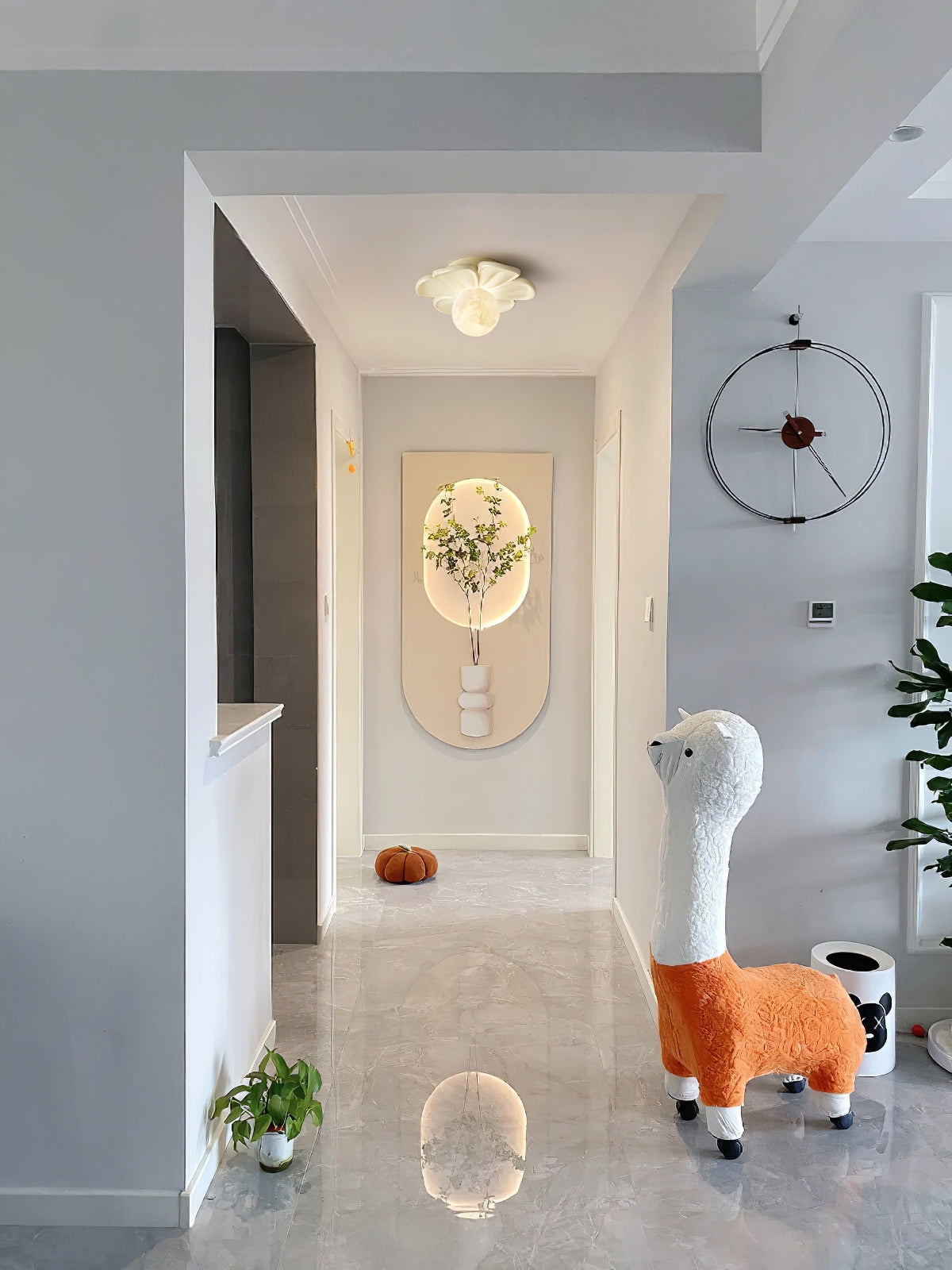 Quip Individual Creativity Bloom Flower Resin Ceiling Lamp - Lamp Copper