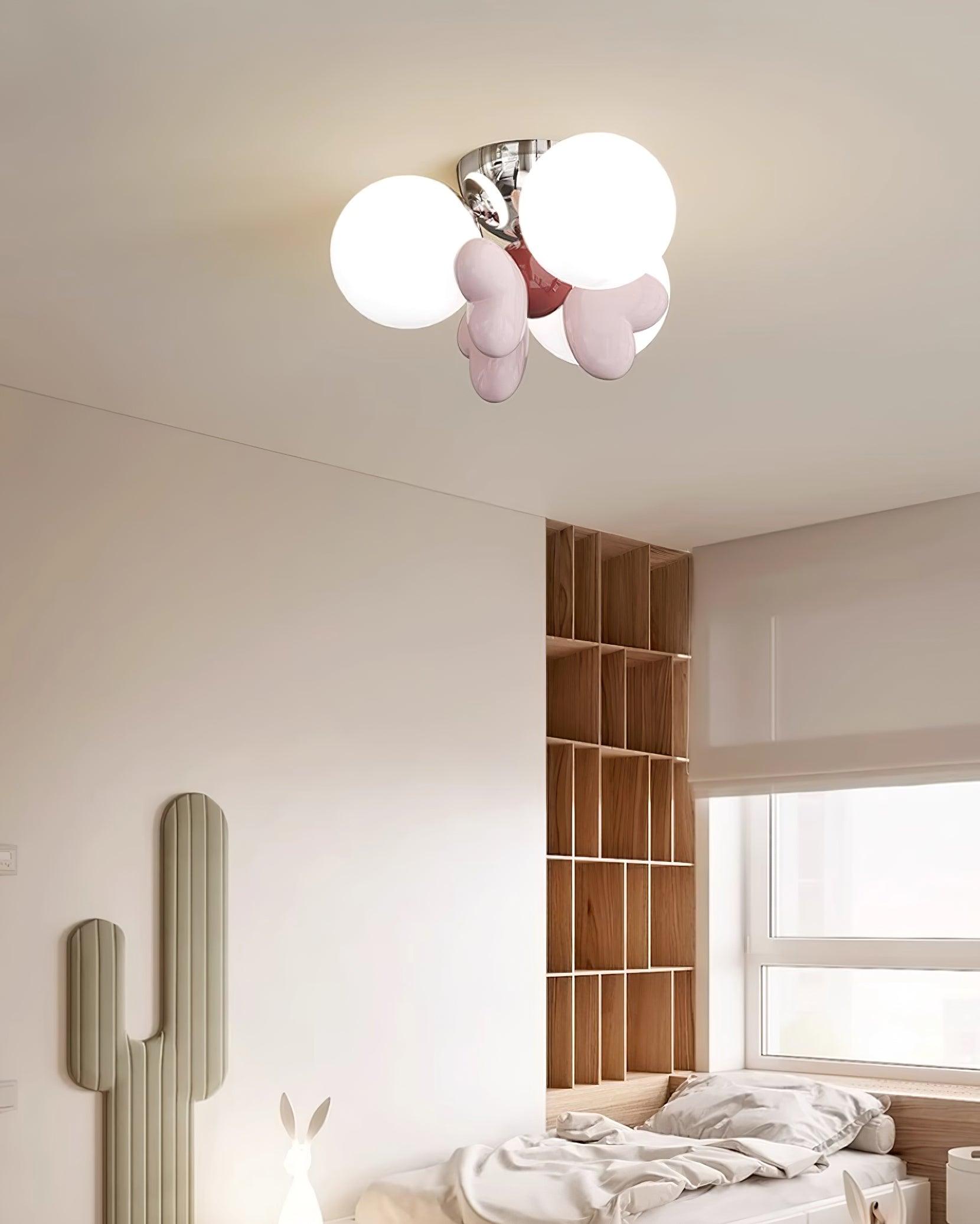 Nica Ceiling Light Cream Elegant Soft Glow - Letslighting