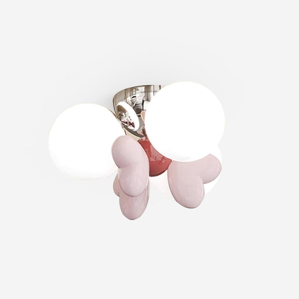 Nica Ceiling Lamp Cream Globe Cluster Modern Bedroom - Letslighting