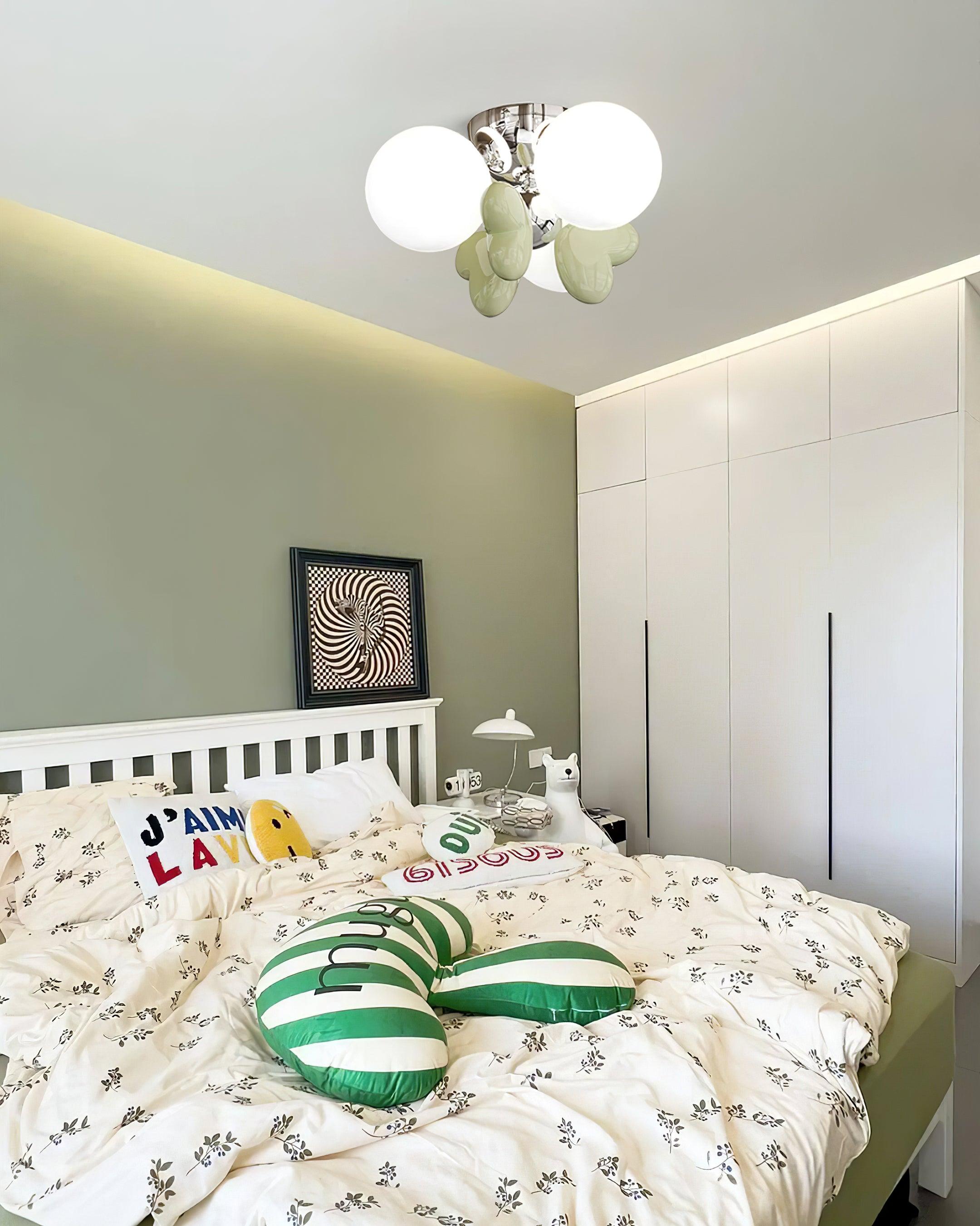 Nica Ceiling Light Cream Elegant Soft Glow - Letslighting