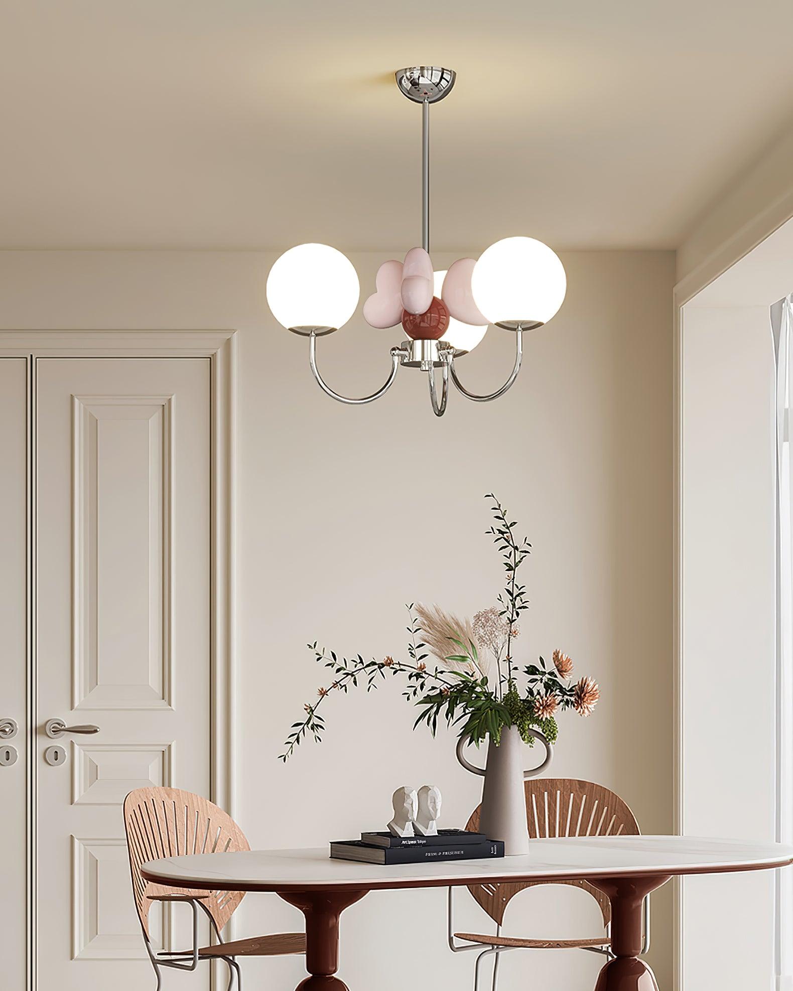 Nica Chandelier Elegant Cream Simplicity - Letslighting