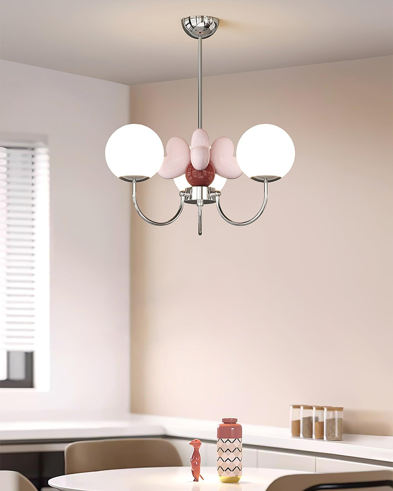 Nica Chandelier Elegant Cream Simplicity - Letslighting