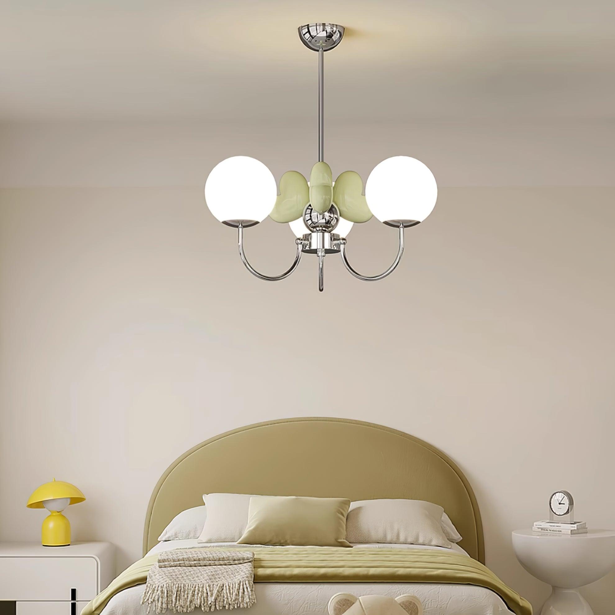 Nica Chandelier Elegant Cream Simplicity - Letslighting