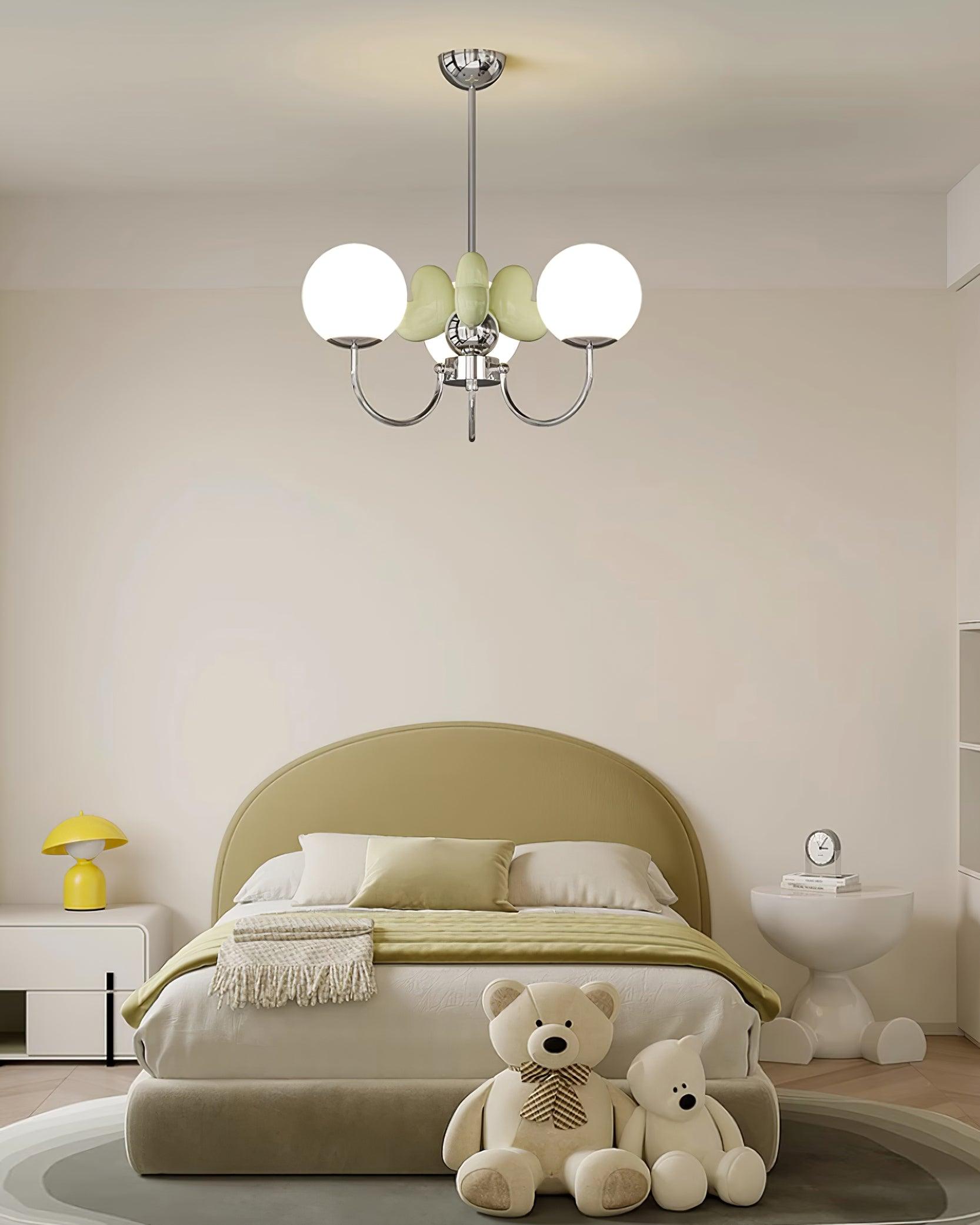 Nica Chandelier Elegant Cream Simplicity - Letslighting