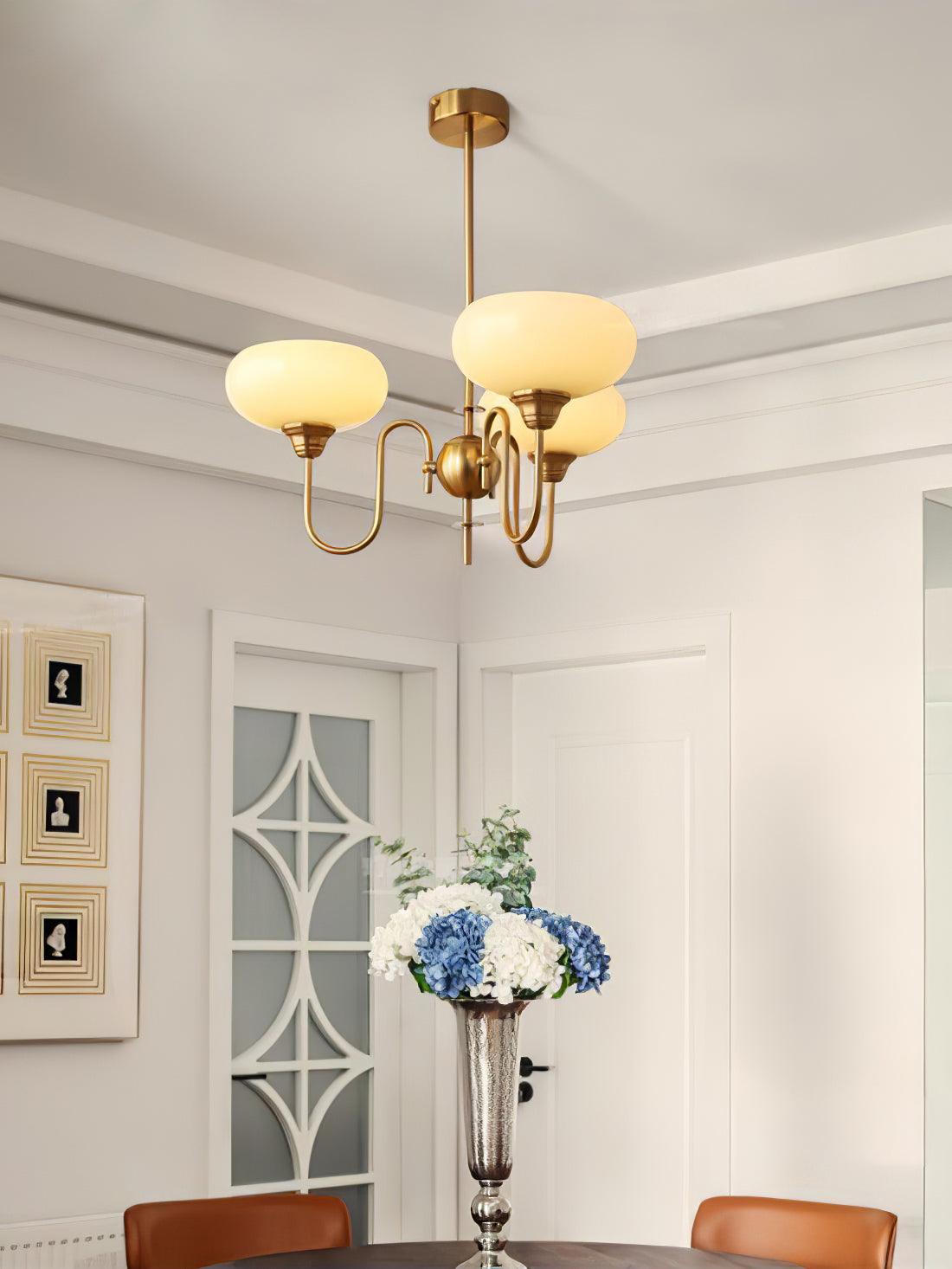 Creamy Persimmon Chandelier - Blowlighting