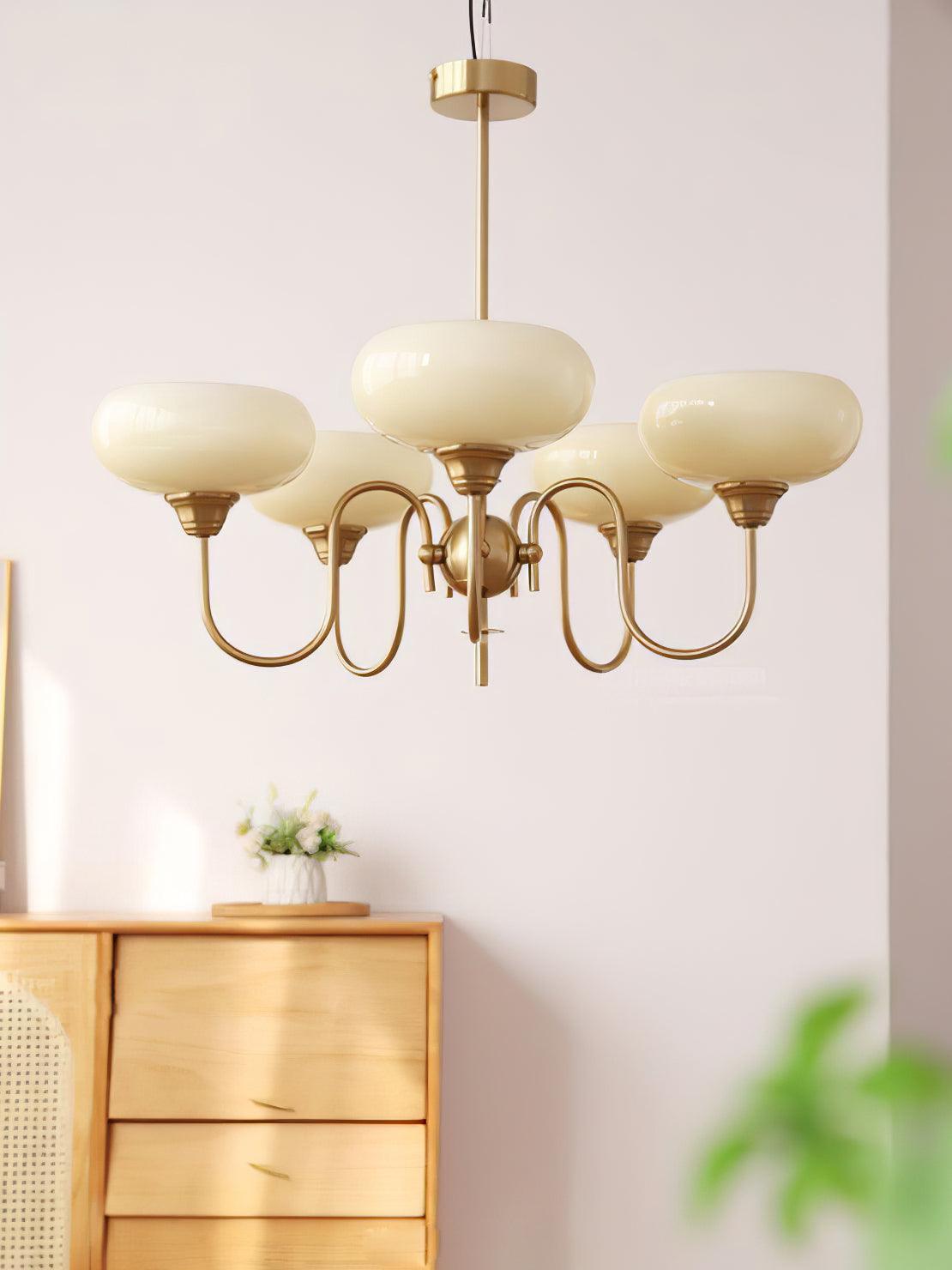 Creamy Persimmon Chandelier - Blowlighting