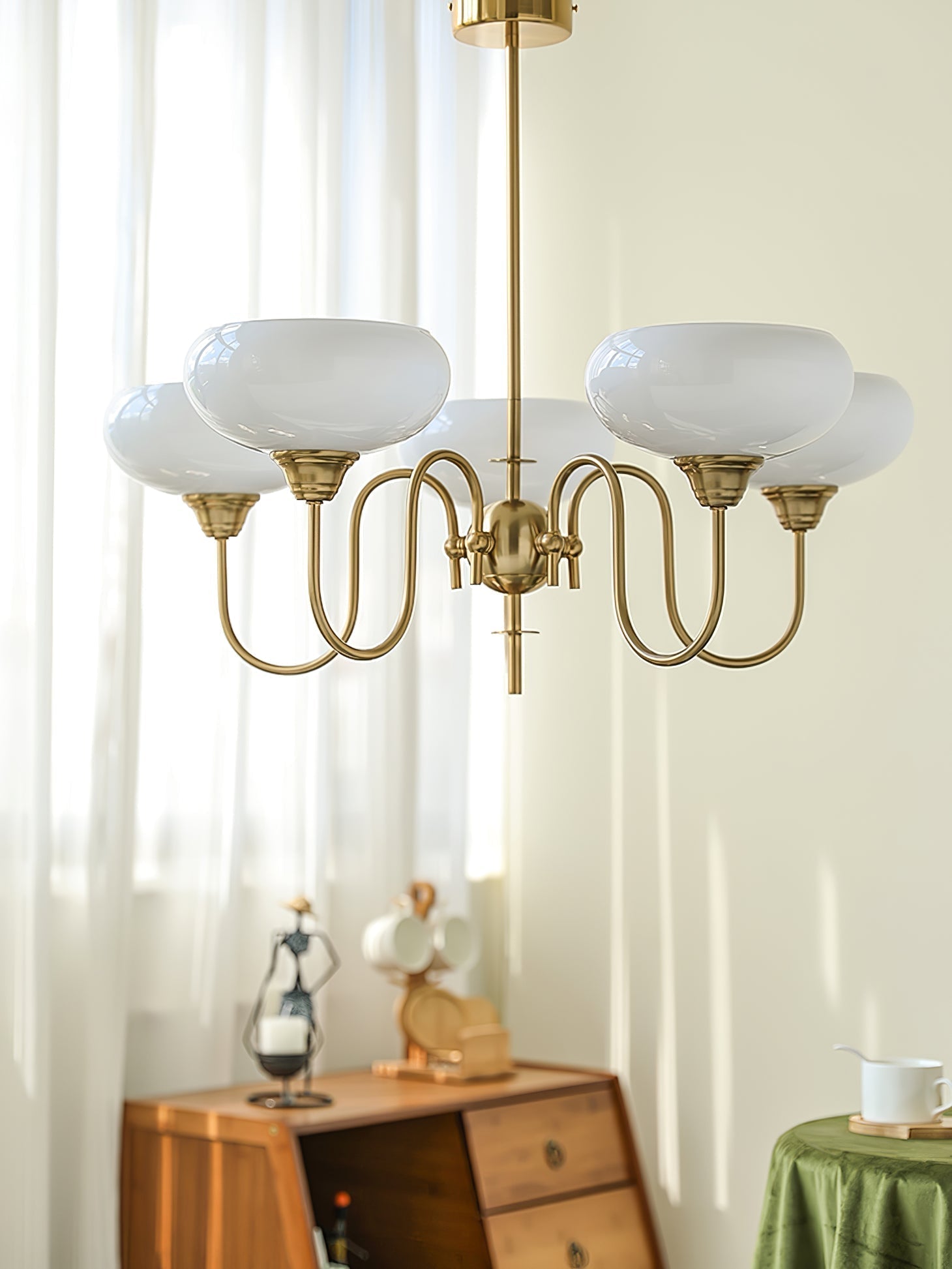 Creamy Persimmon Chandelier - Blowlighting