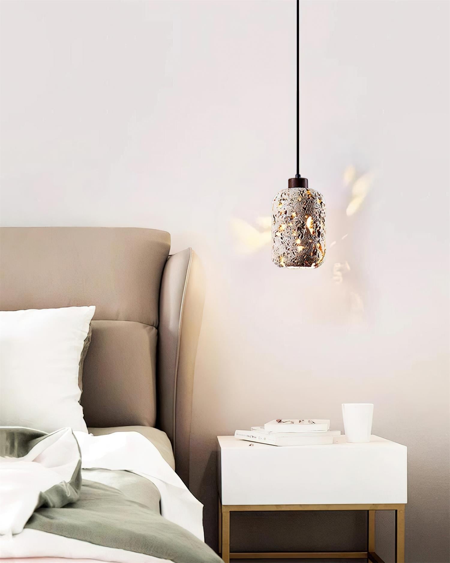 Eryno Concrete Travertine Pendant Lamp - Letslighting