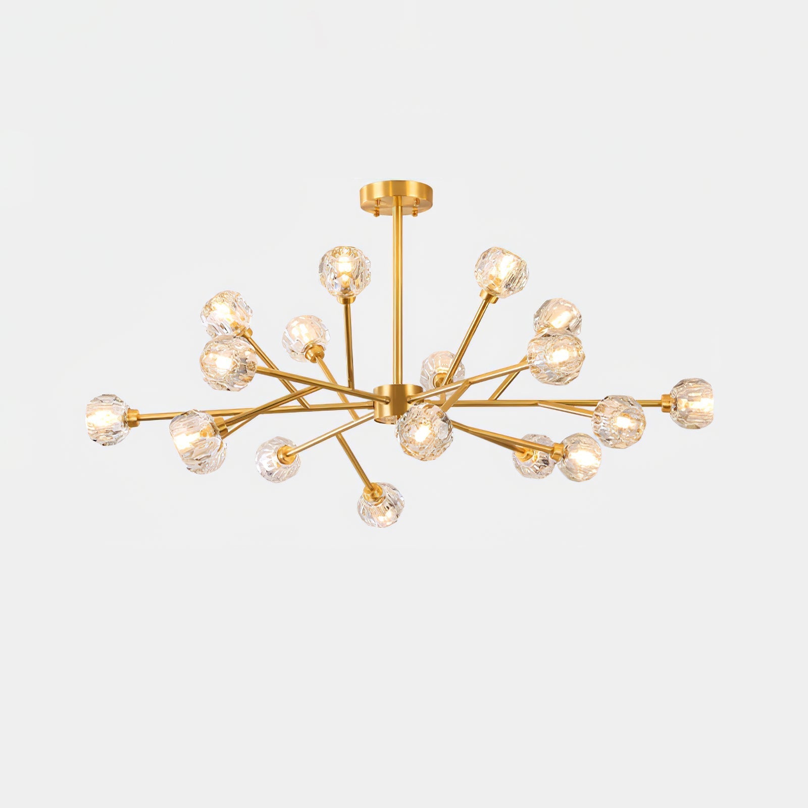 Crystal Ball Round Cluster Chandelier - Blowlighting