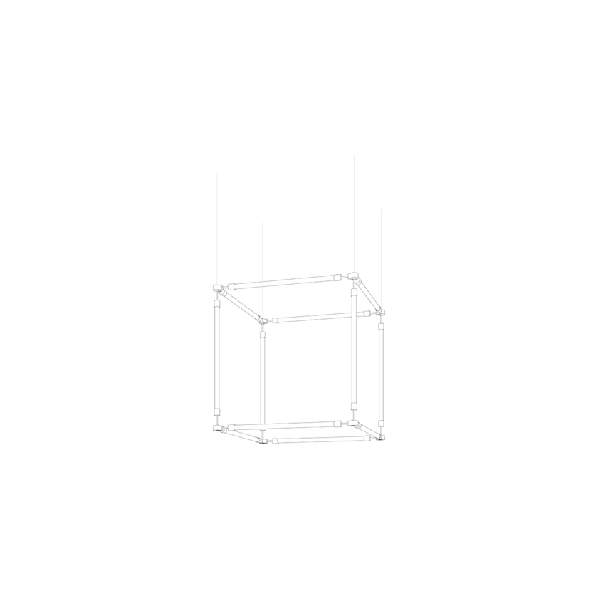 Photon Lustre Personnalisé en Grille de Cristal