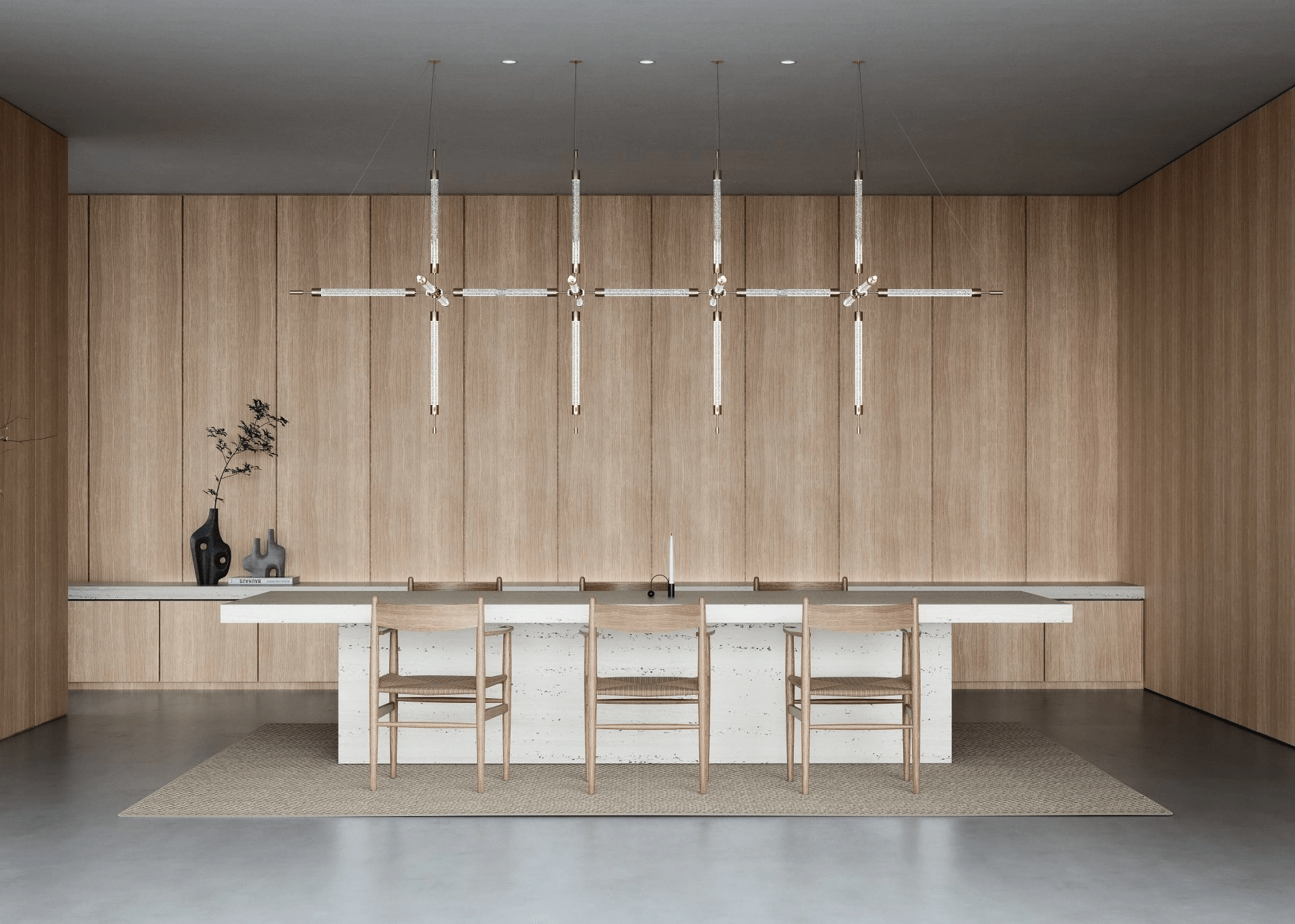 Photon Lustre Personnalisé en Grille de Cristal