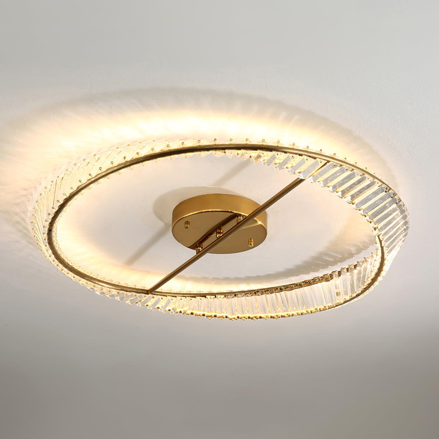 Crystal Rings Ceiling Lamp - Blowlighting
