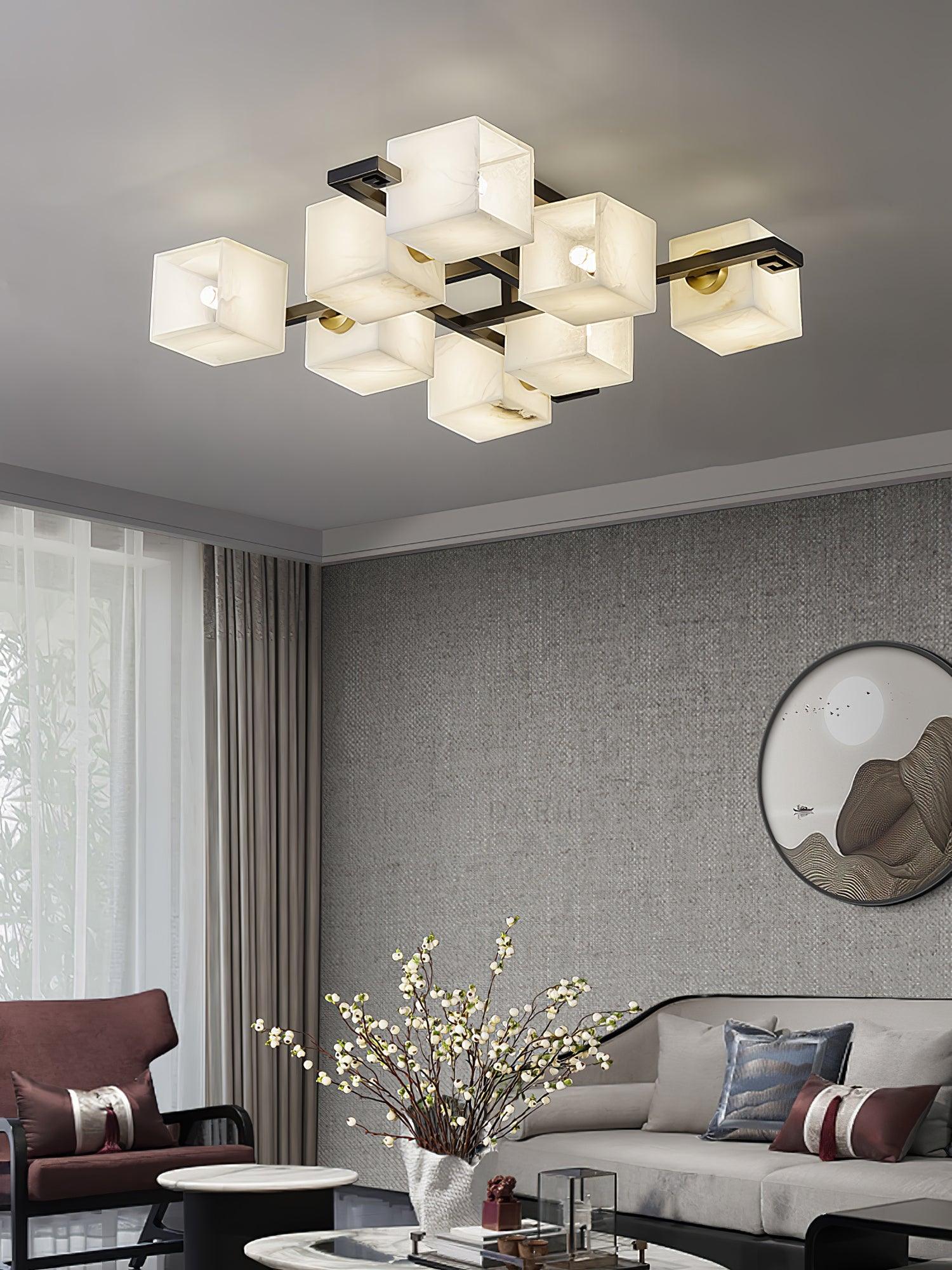 Kaelen Alabaster Ceiling Light - Letslighting
