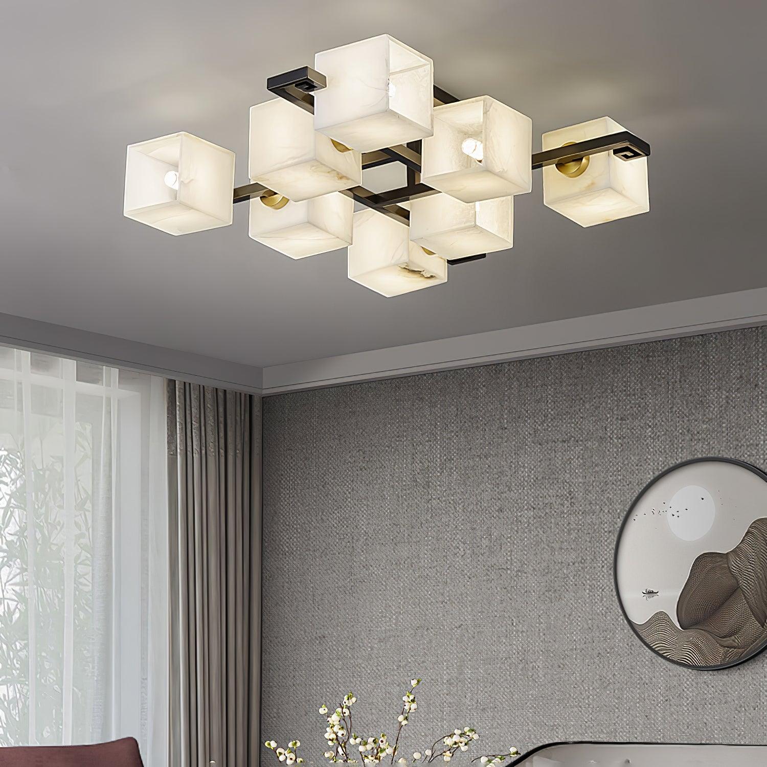 Kaelen Alabaster Ceiling Light - Letslighting
