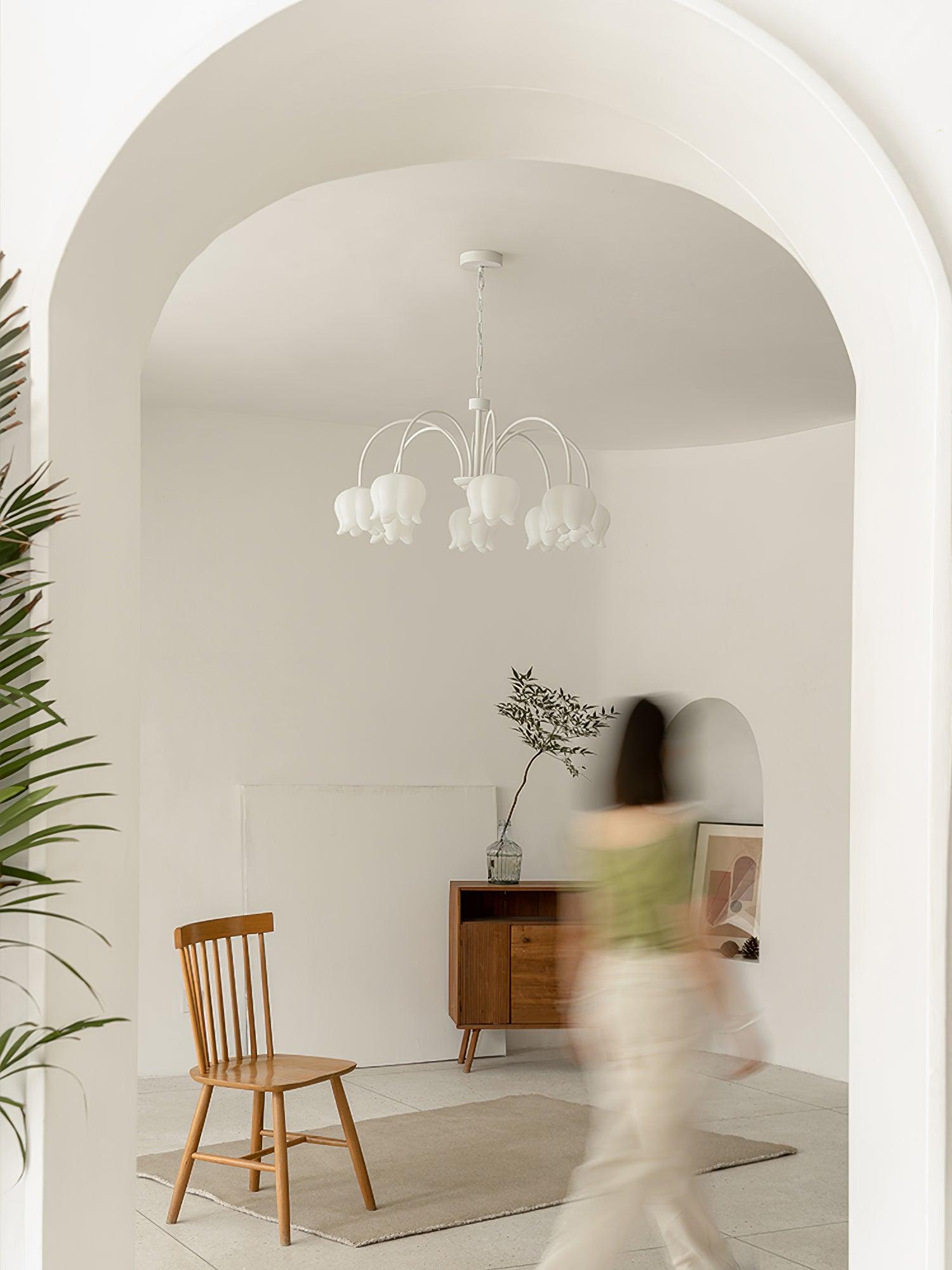 Curved Arm Bell Chandelier - Blowlighting