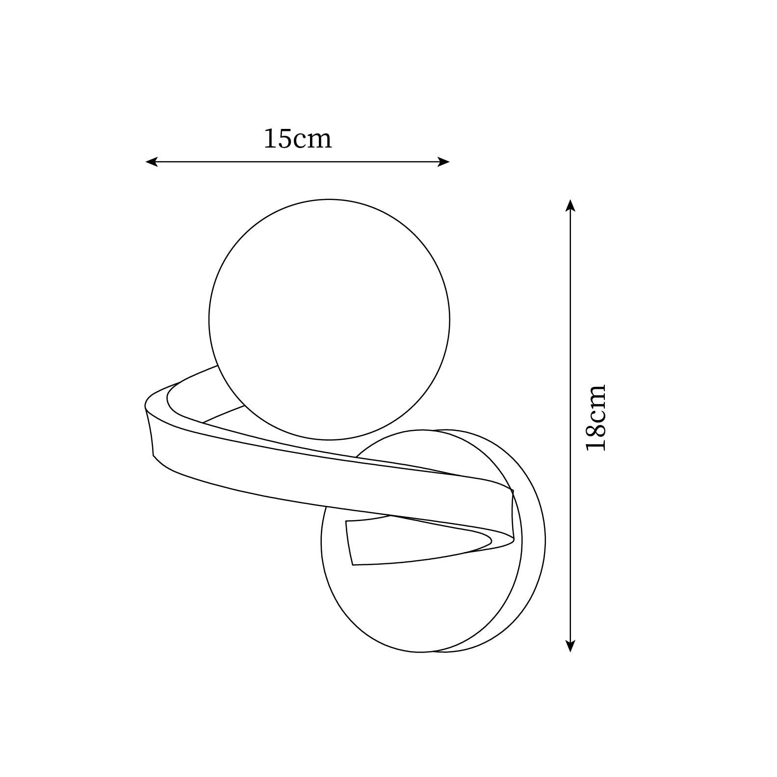 Curved Wall Lamp Brass Spiral - Letslighting