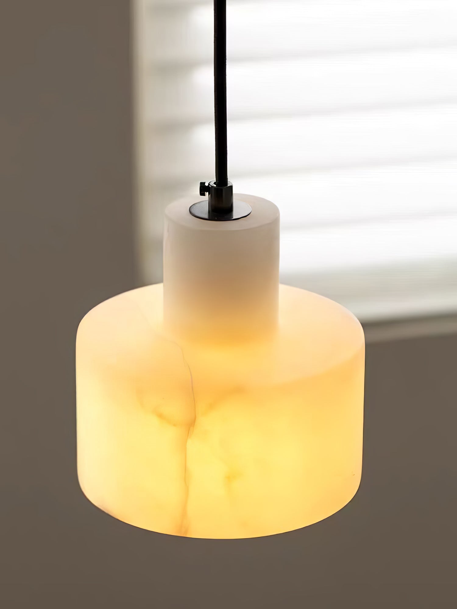 Alabaster Pendant Lgiht Dual Cylindrical - Letslighting