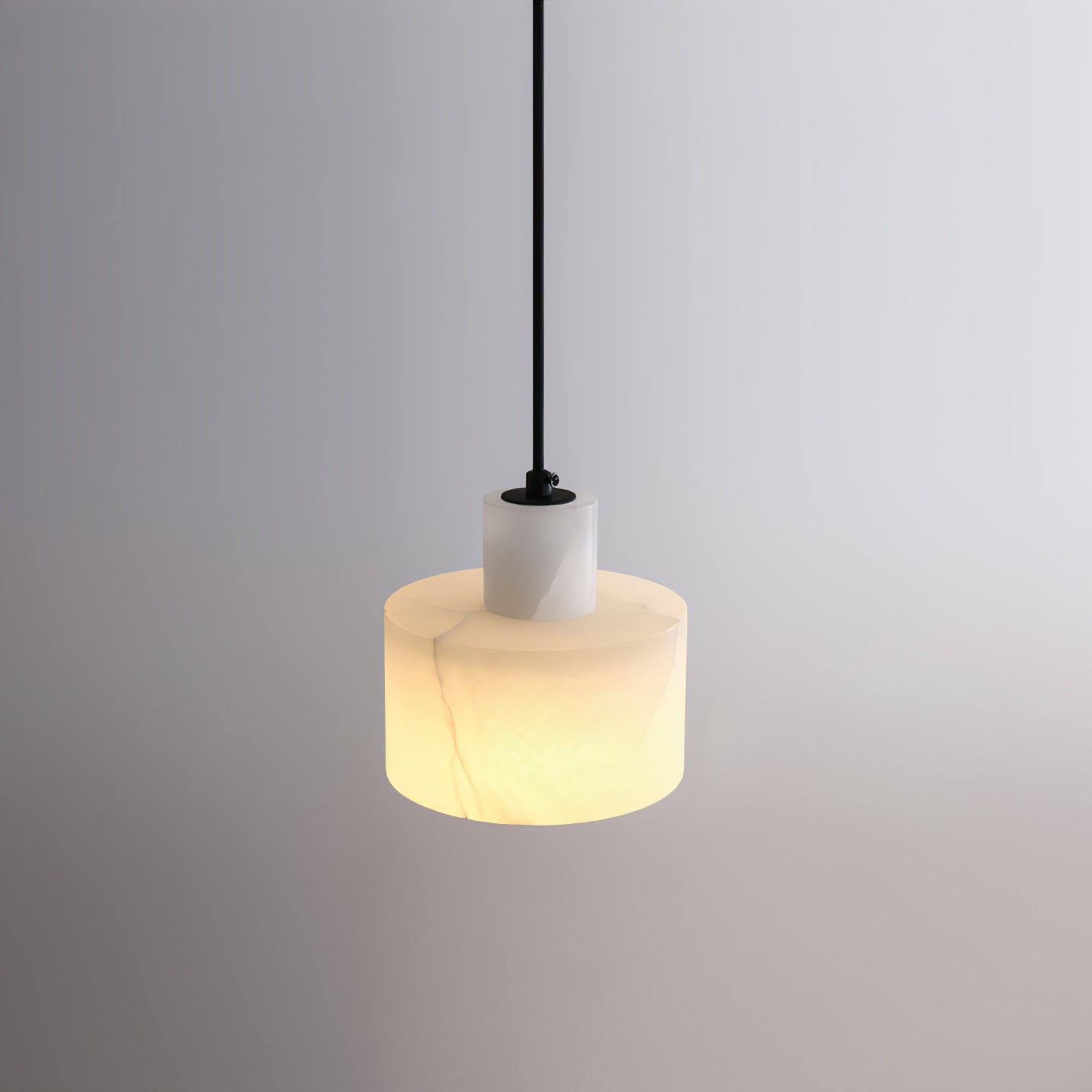 Alabaster Pendant Lgiht Dual Cylindrical - Letslighting