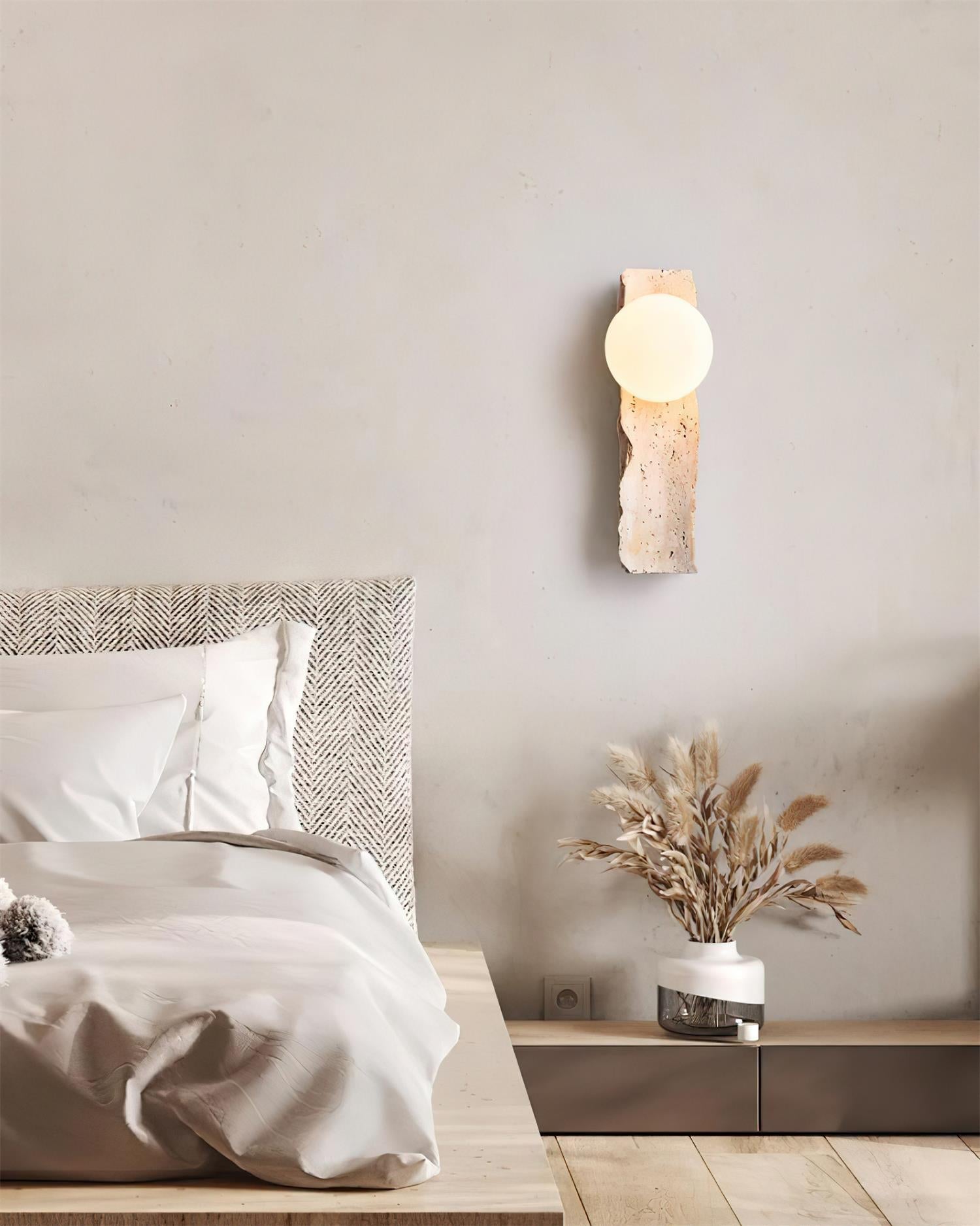 Obrio Travertine Wall Lamp - Letslighting