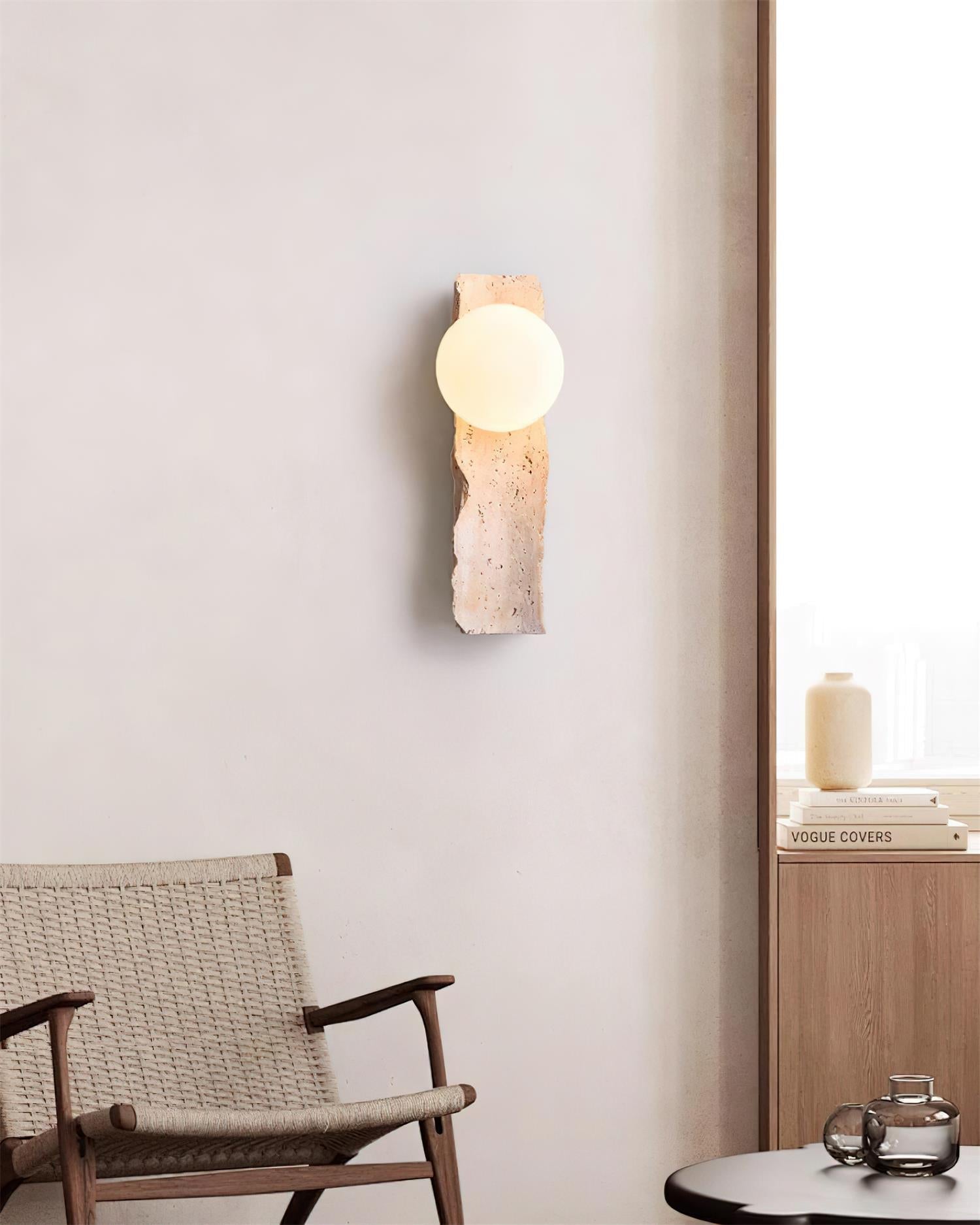 Obrio Travertine Wall Lamp - Letslighting