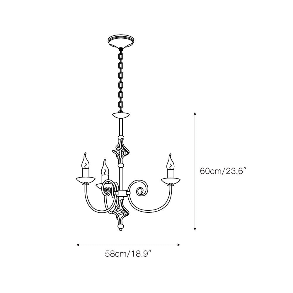 Grace Postmodern Luxury Brass Metal Chandelier - Lamp Copper