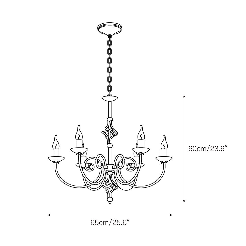 Grace Postmodern Luxury Brass Metal Chandelier - Lamp Copper