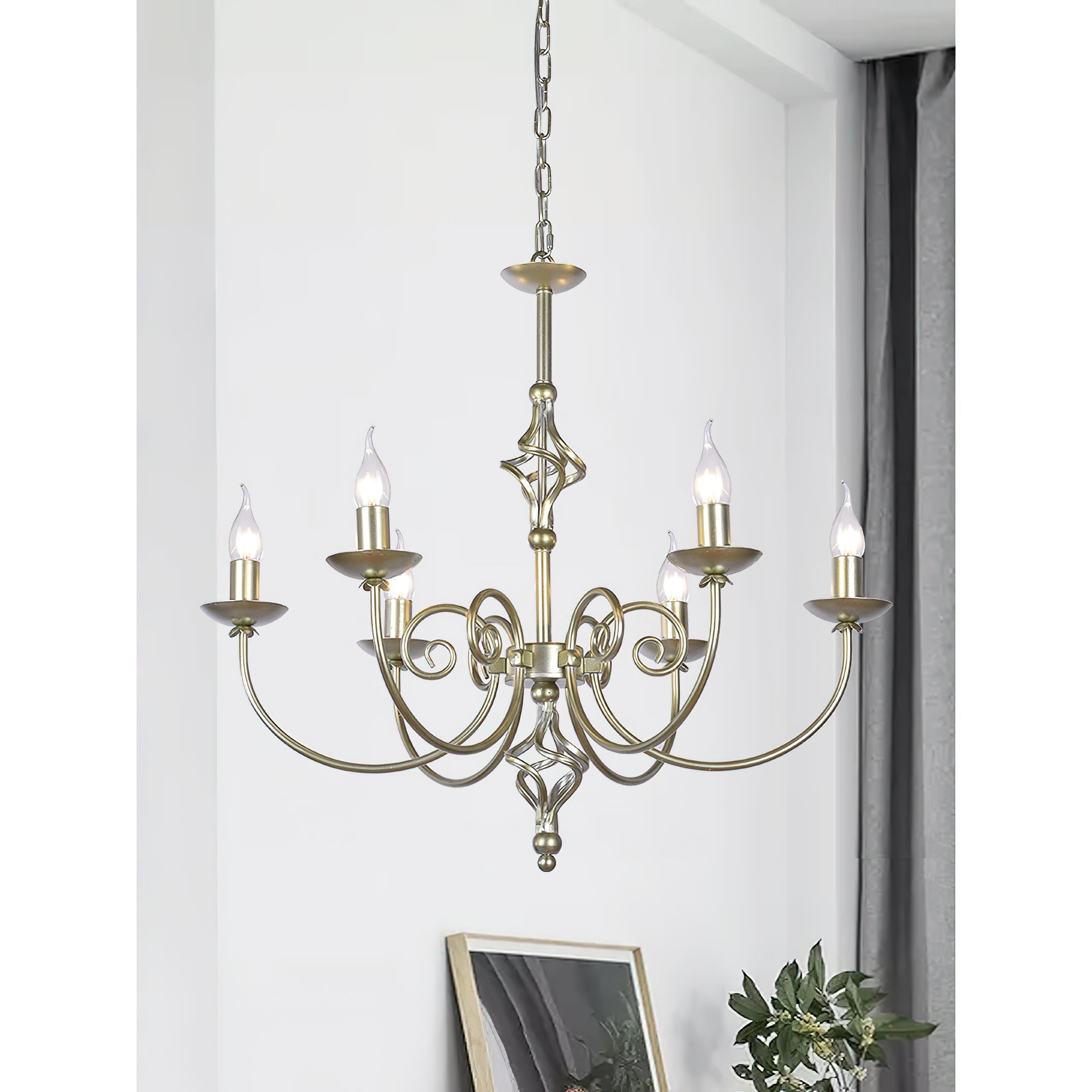 Grace Postmodern Luxury Brass Metal Chandelier - Lamp Copper