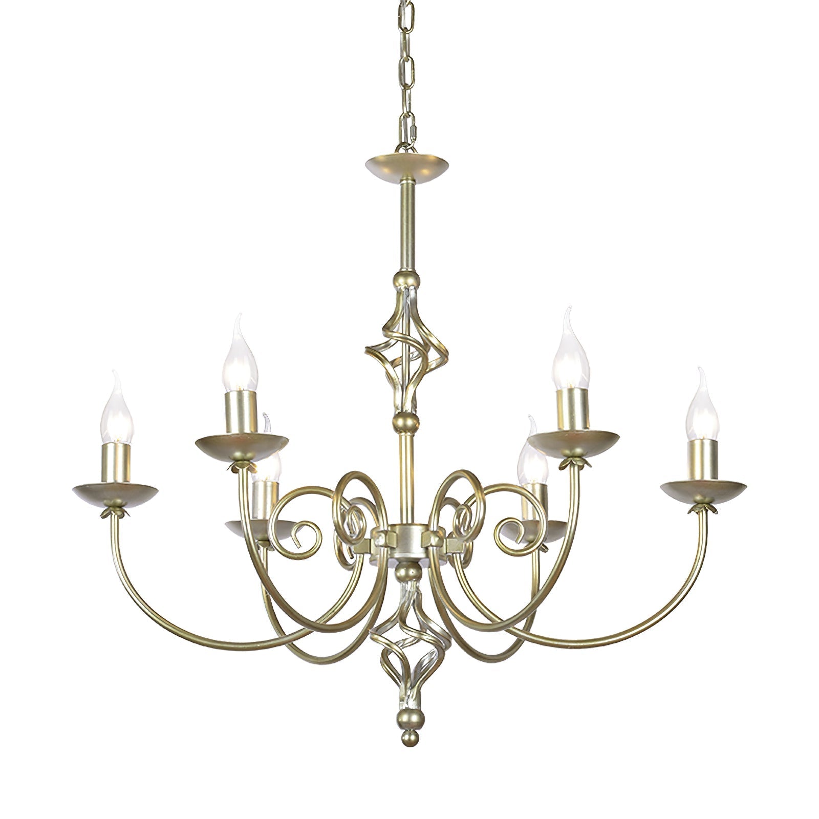 Grace Postmodern Luxury Brass Metal Chandelier - Lamp Copper