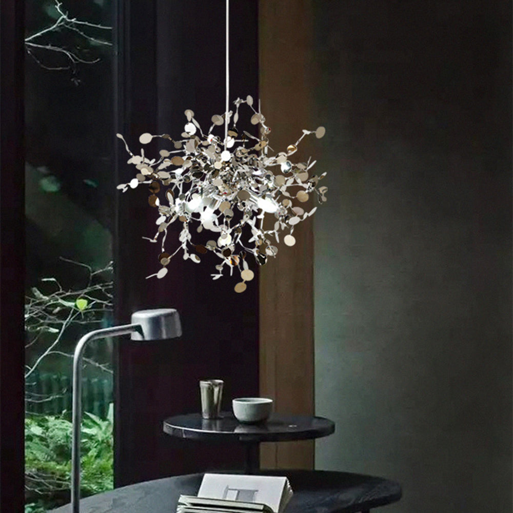 Olivia Suspension Divergence Inhabituelle, Acier Inoxydable, Or/Argent, Salle à Manger/Salon