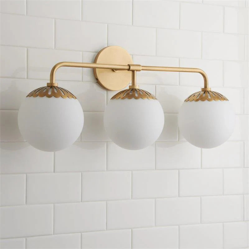 Silva Minimalism Metal Glass Brass Black Nickel Wall Lamp Dining Room Bedroom