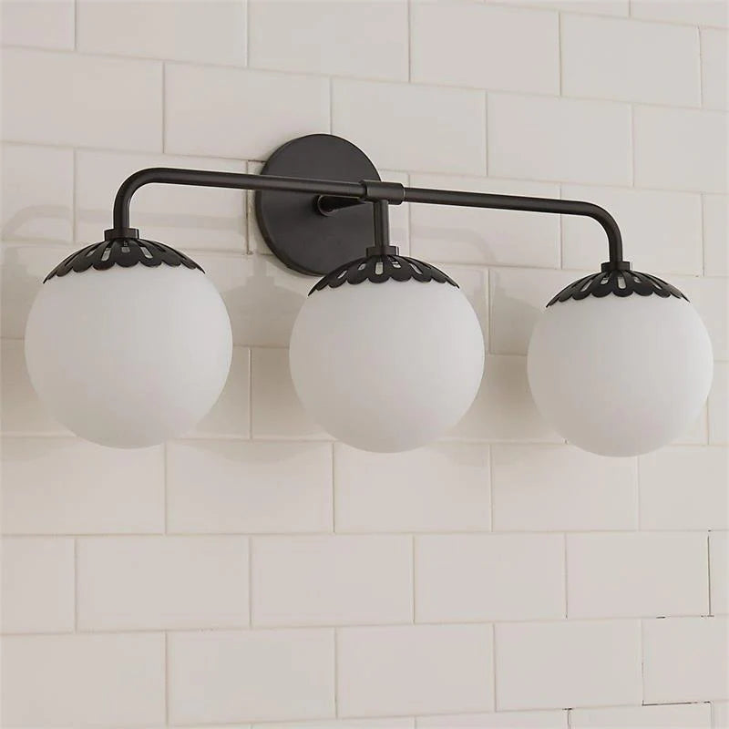 Silva Minimalism Metal Glass Brass Black Nickel Wall Lamp Dining Room Bedroom