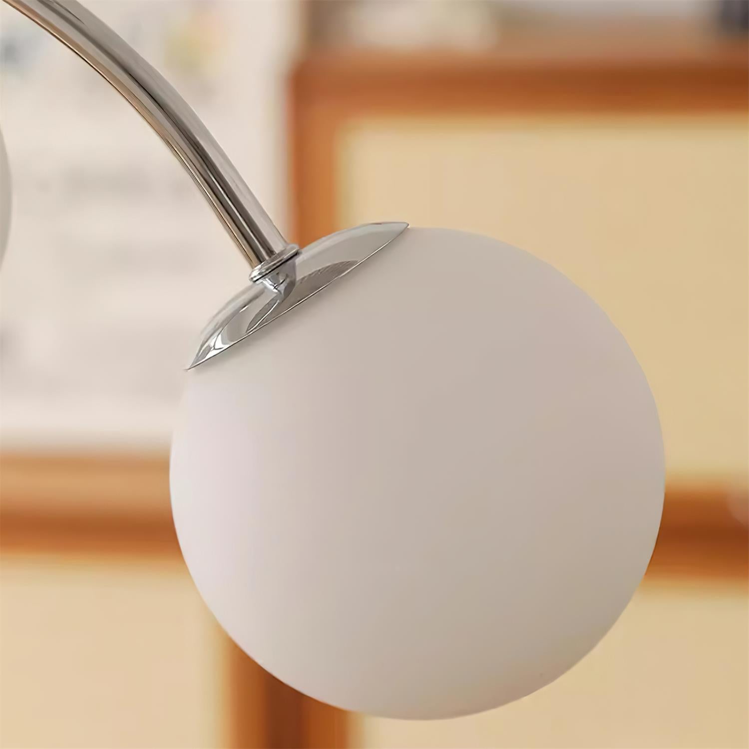 Diana Chandelier Frosted Orb Curves - Letslighting