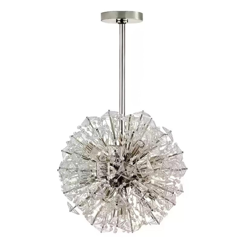 Aurora Chandelier Dickinson Gold Crystal Starburst - Letslighting