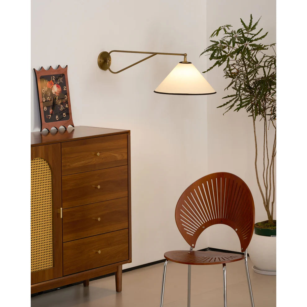 Epoch Vintage Classical Metal Fabric Wall Light Hallway Bedroom