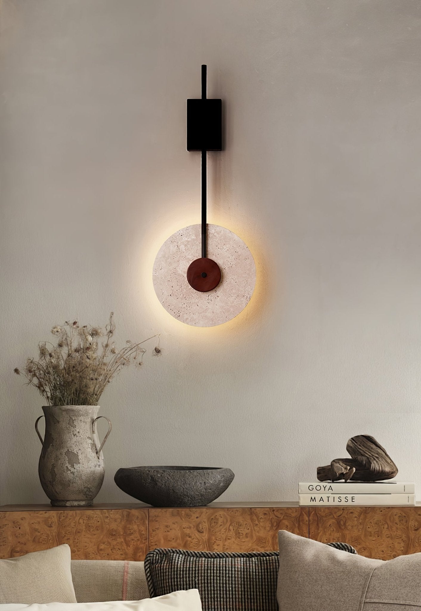 Elysia Travertine Wall Light - Letslighting