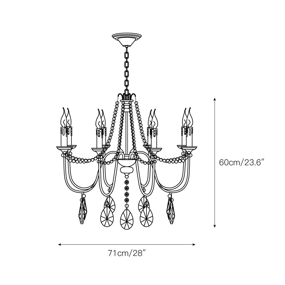 Mote Postmodern Luxury Brass Crystal Chandelier - Lamp Copper