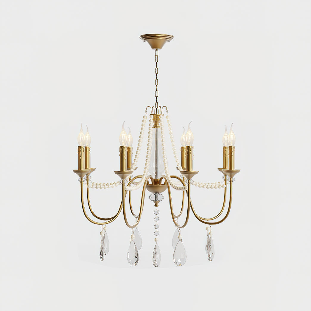 Mote Postmodern Luxury Brass Crystal Chandelier - Lamp Copper