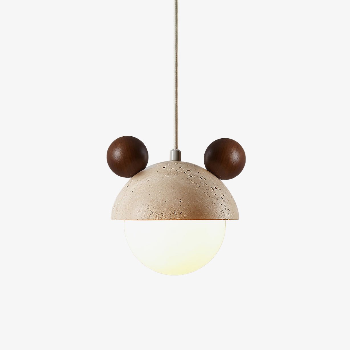 Lyraeus Character-Shaped Travertine Pendant Light - Letslighting