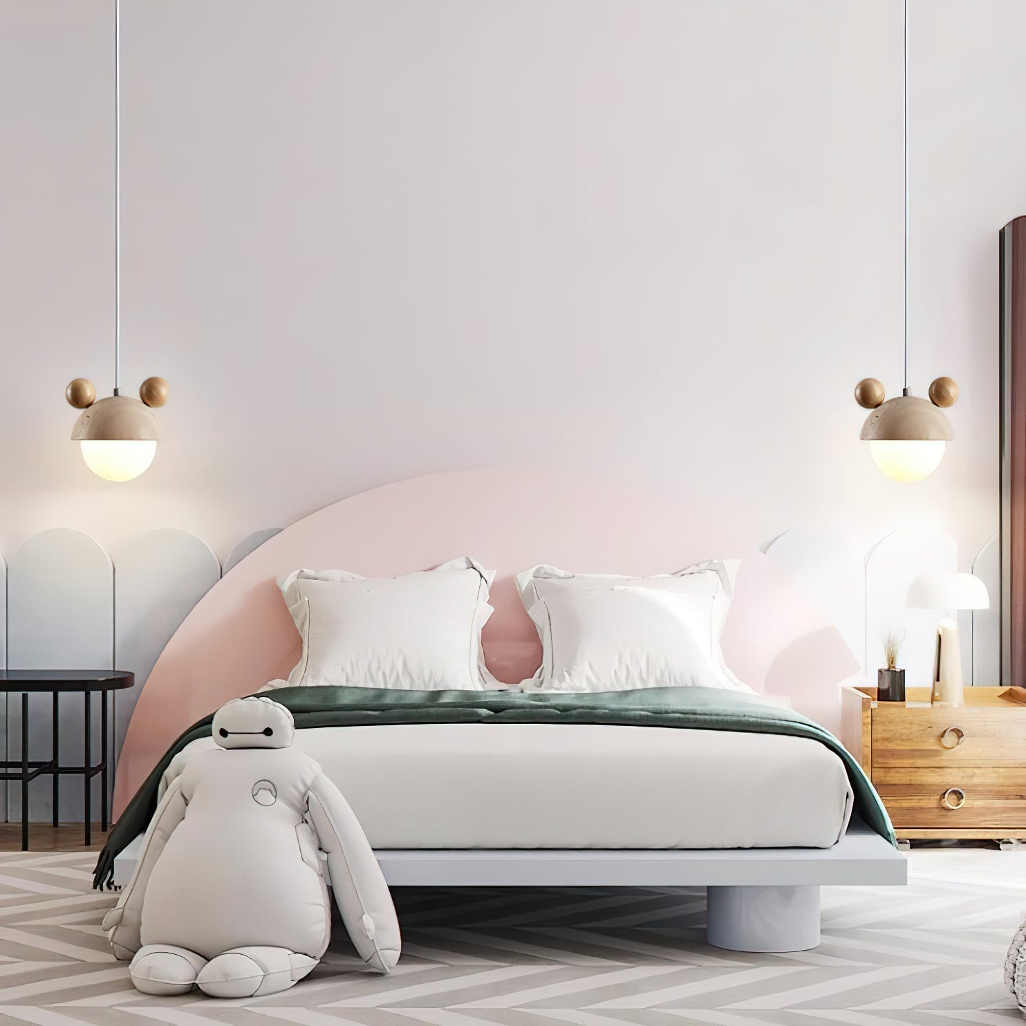 Lyraeus Character-Shaped Travertine Pendant Light - Letslighting