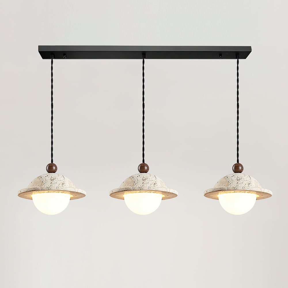 Ritta Donut Pendant Light Travertine - Letslighting