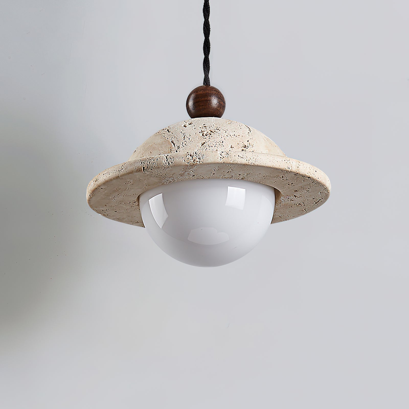 Ritta Donut Pendant Light Travertine - Letslighting