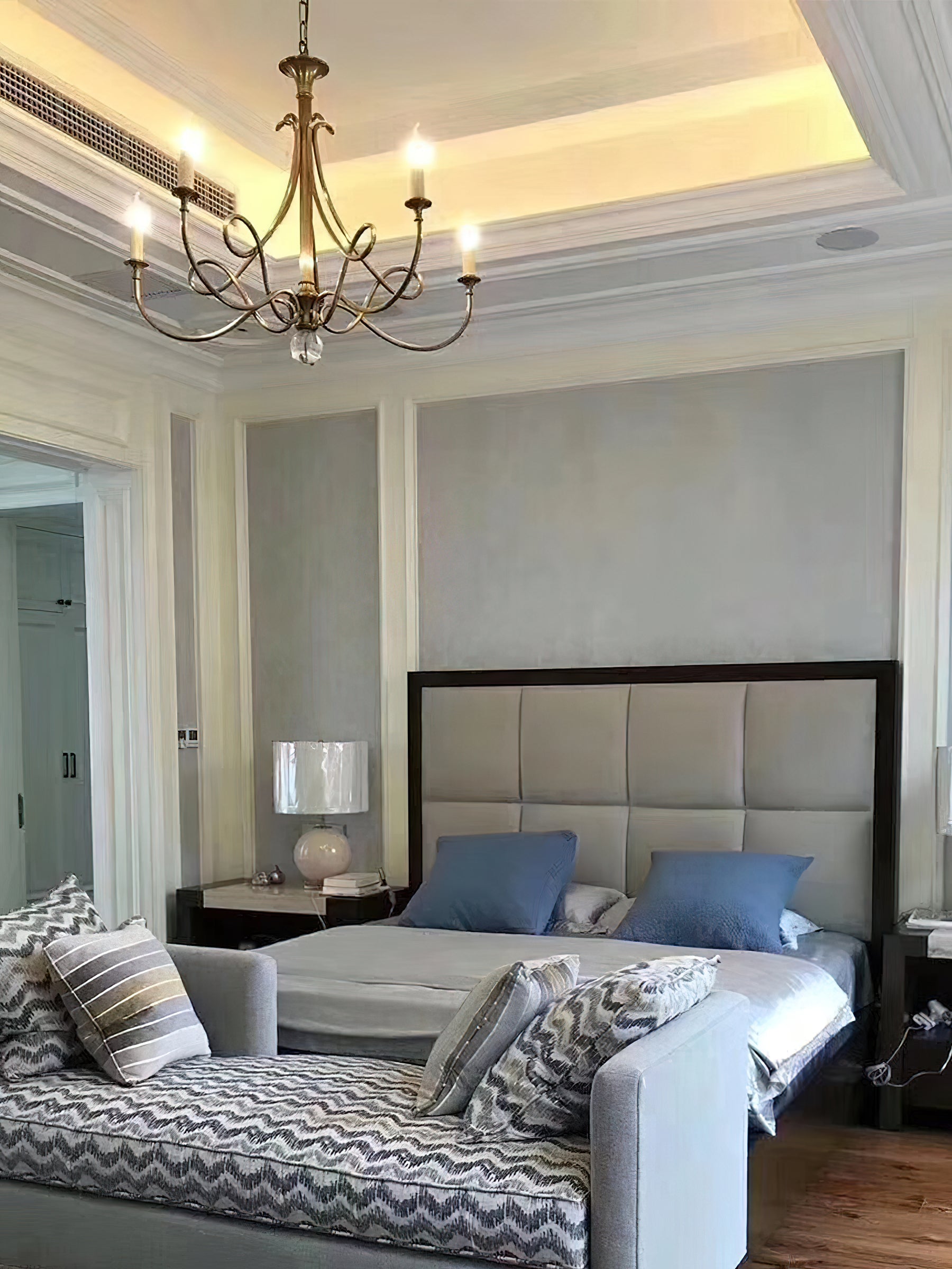 Braid Vintage Double Twist Brass Crystal Chandelier - Lamp Copper