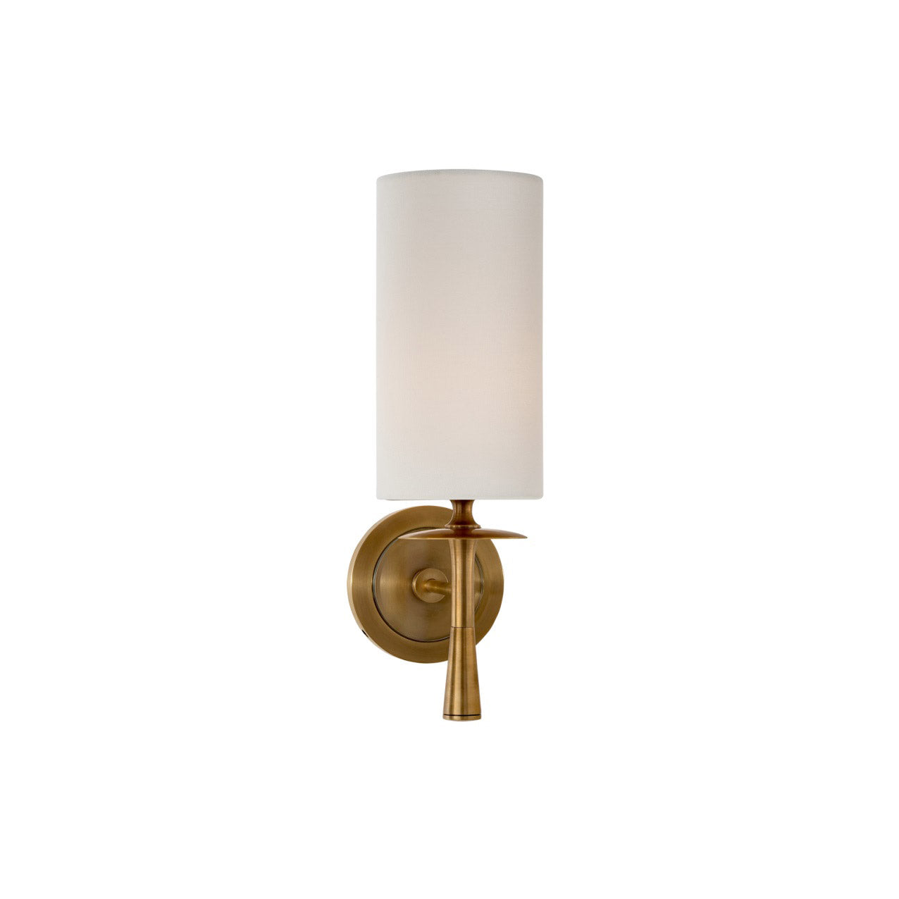 Knight Modern Minimalist Fabric Glass Wall Lamp - Lamp Copper
