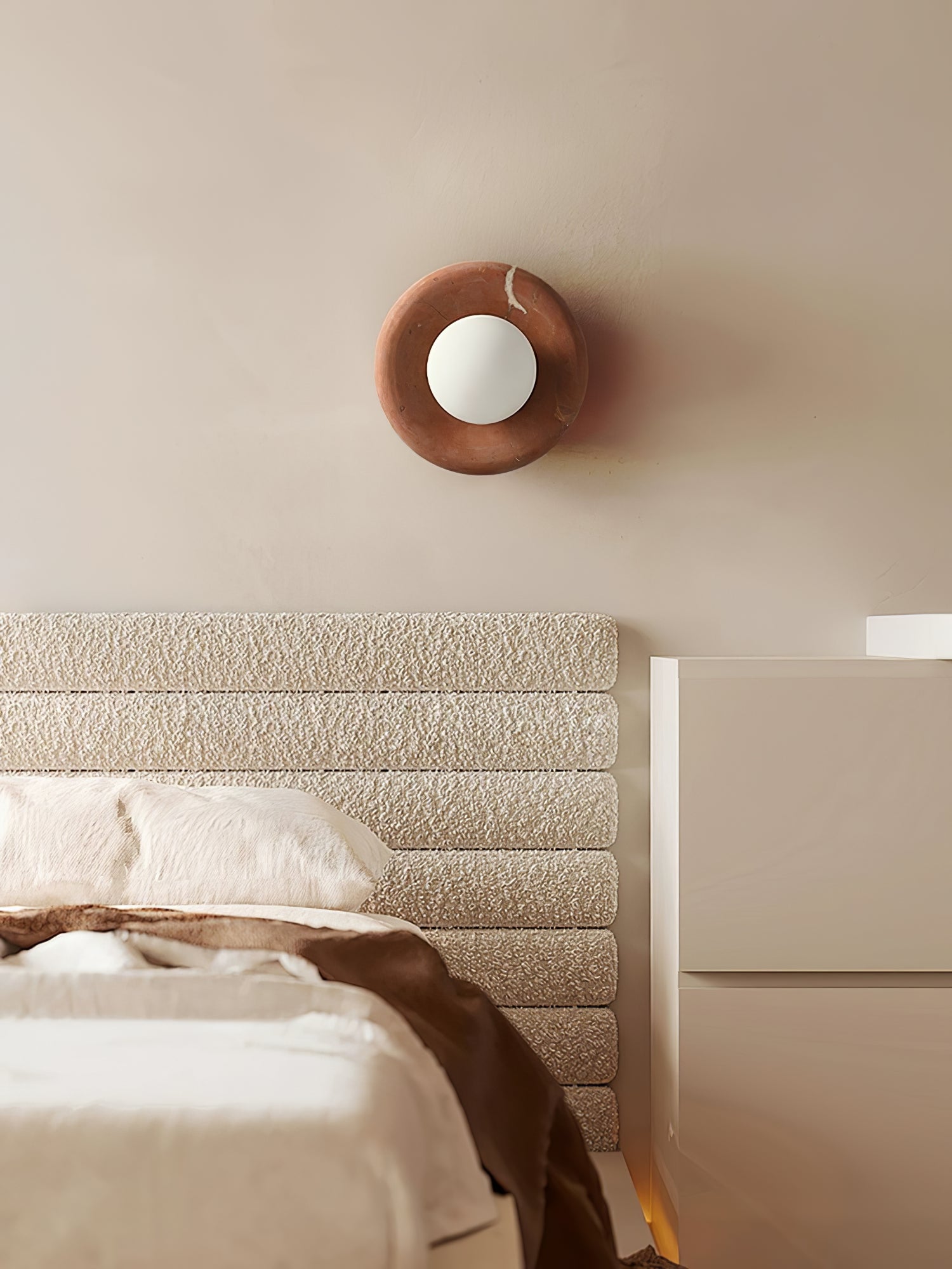 Amber Vintage Marble Wall Light - Blowlighting