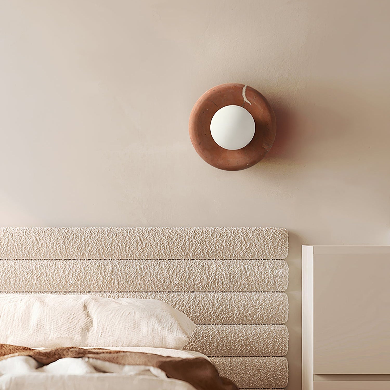 Amber Vintage Marble Wall Light - Blowlighting
