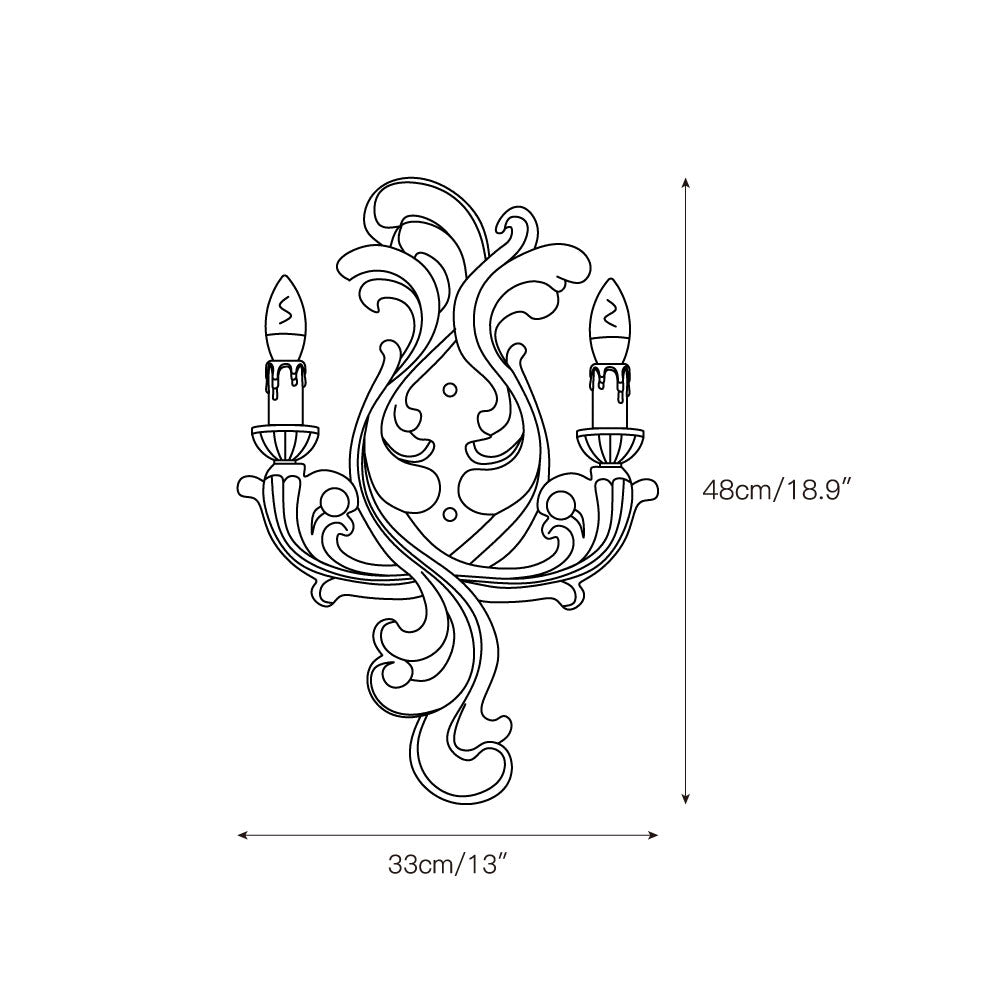 Eon Premium Elegance Traditional Plaster Wall Lamp - Lamp Copper