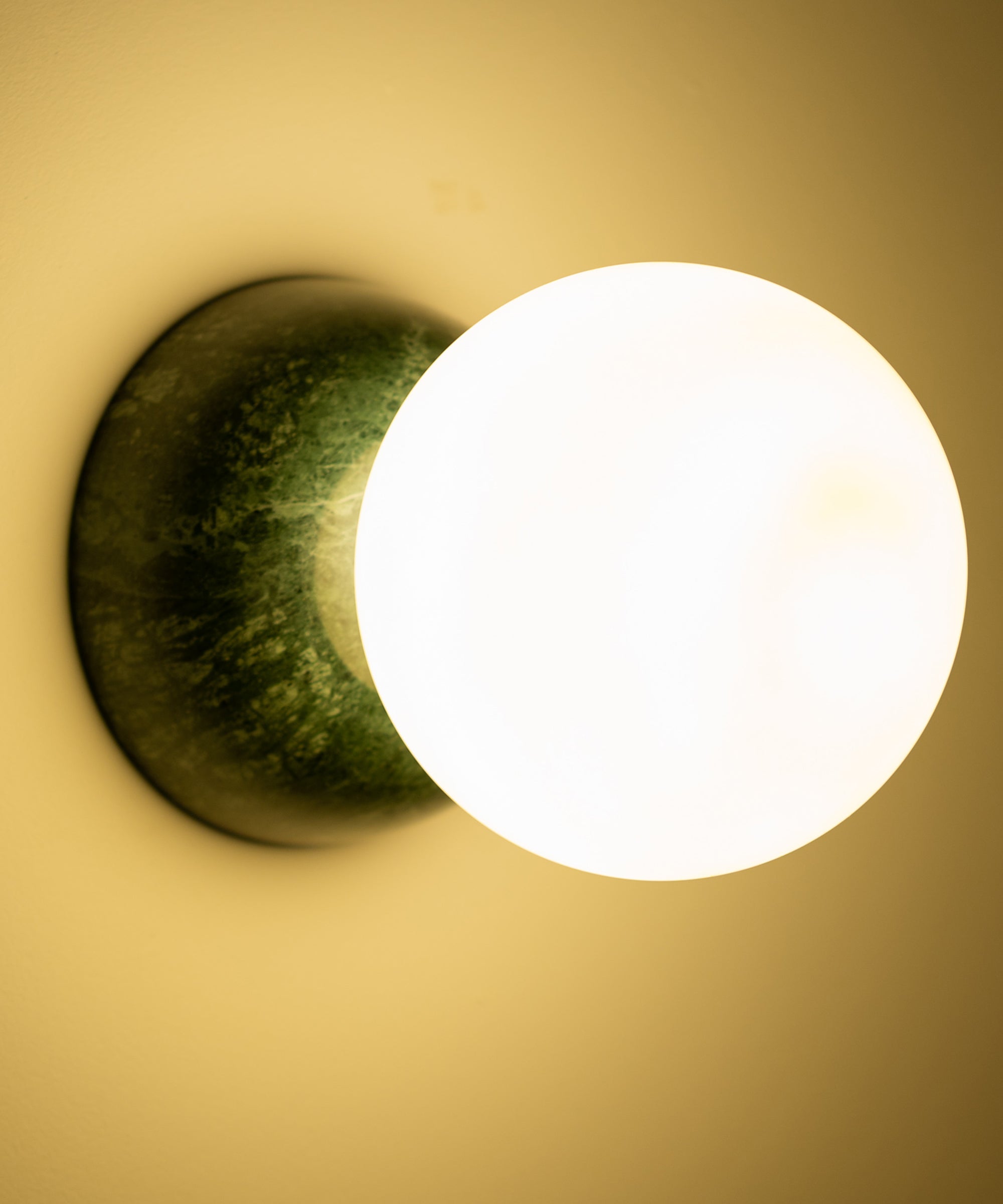 Fable Modern Minimalist Marble Glass Wall Lamp - Lamp Copper