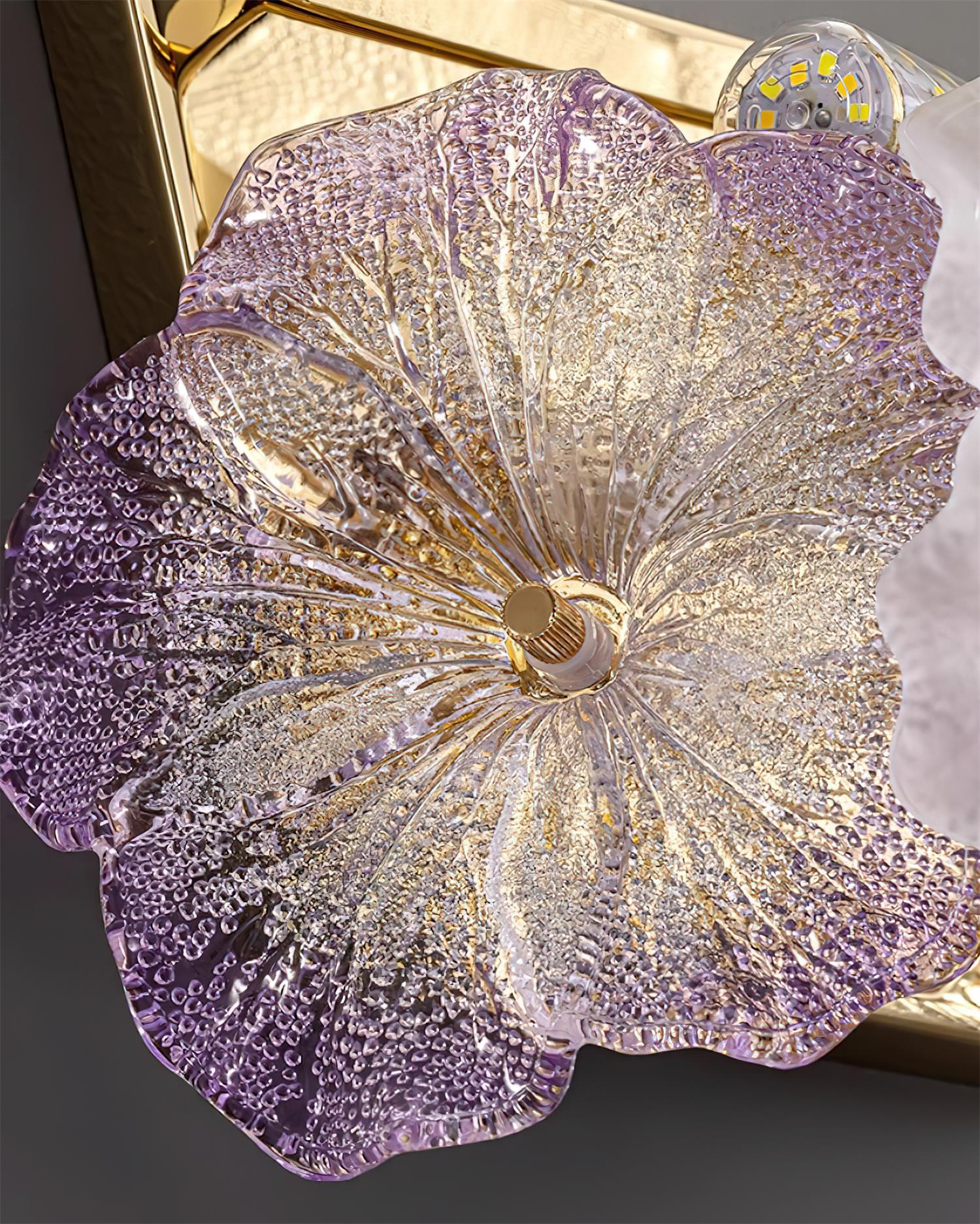 Elaria Wall Lamp Glass Petal Accent - Letslighting