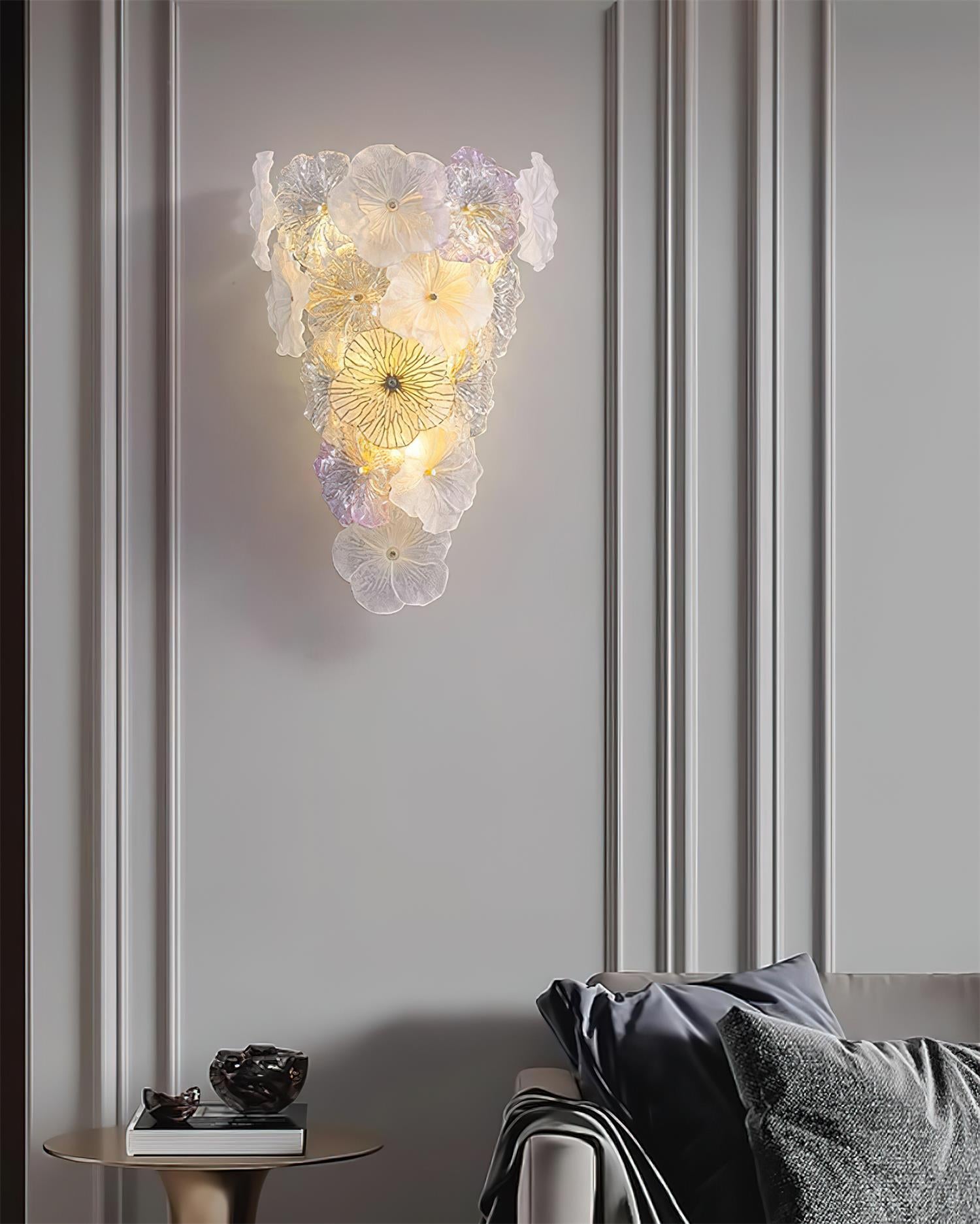 Elaria Wall Lamp Glass Petal Accent - Letslighting