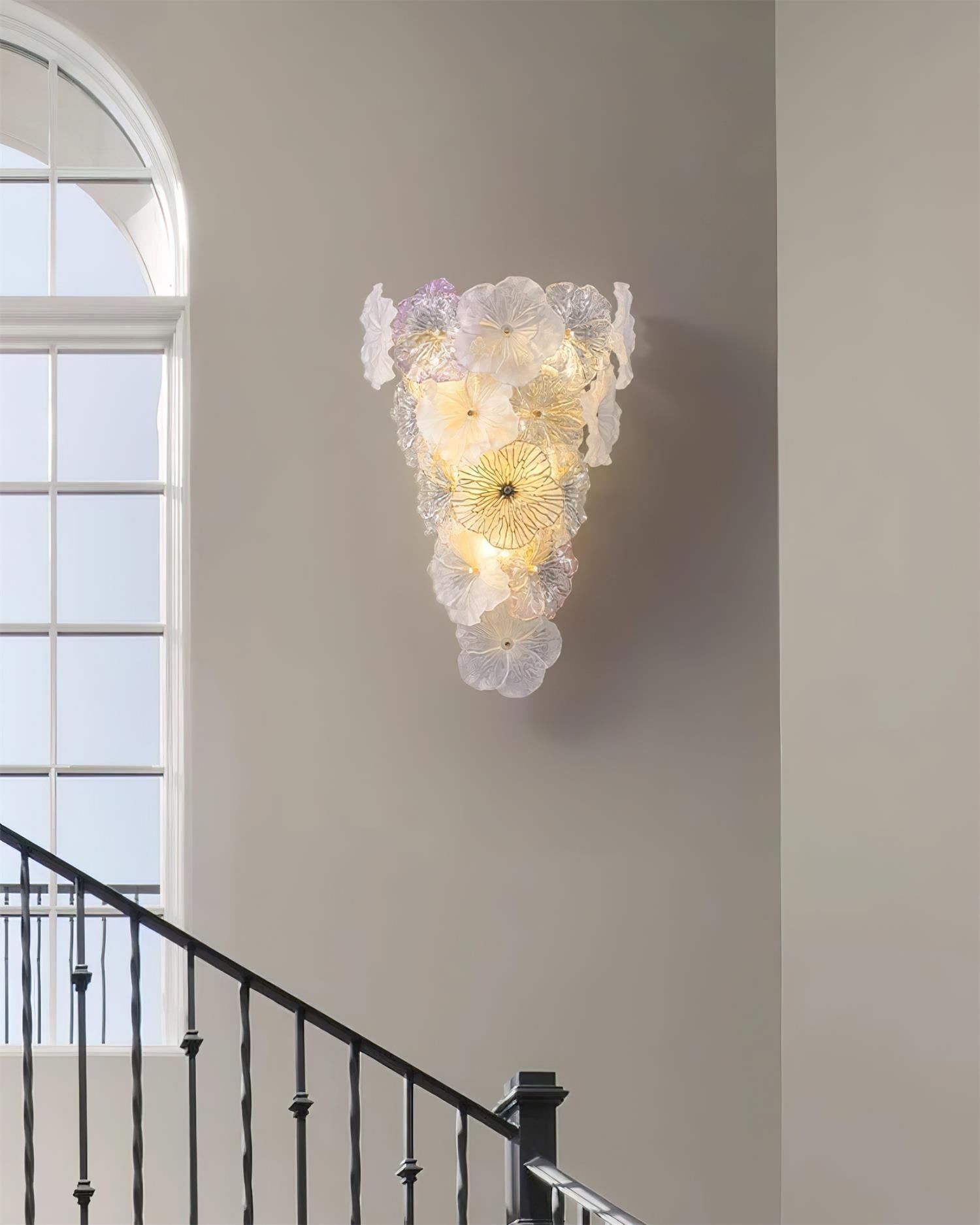 Elaria Wall Lamp Glass Petal Accent - Letslighting